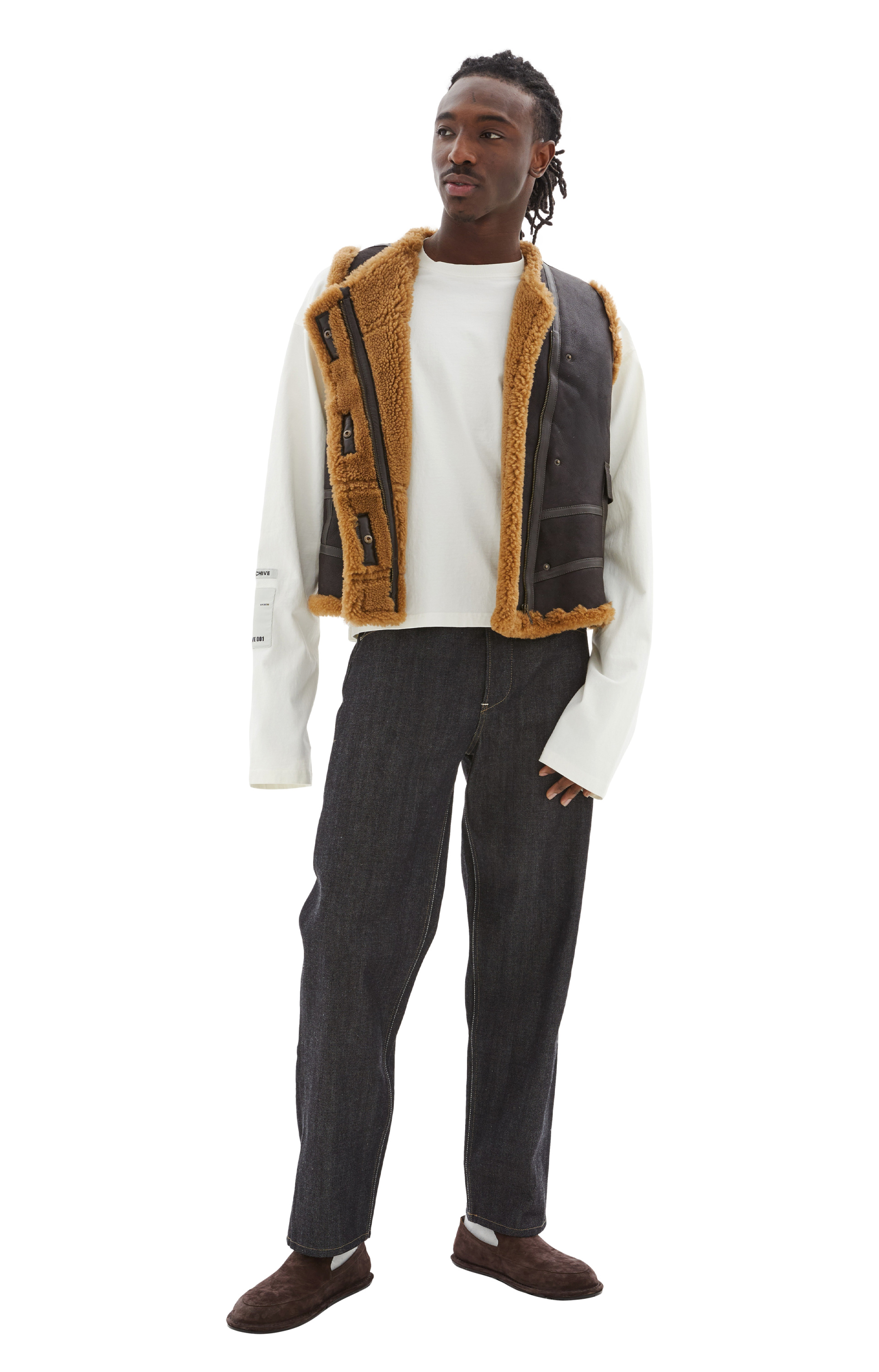 Martine Rose Жилет из кожи