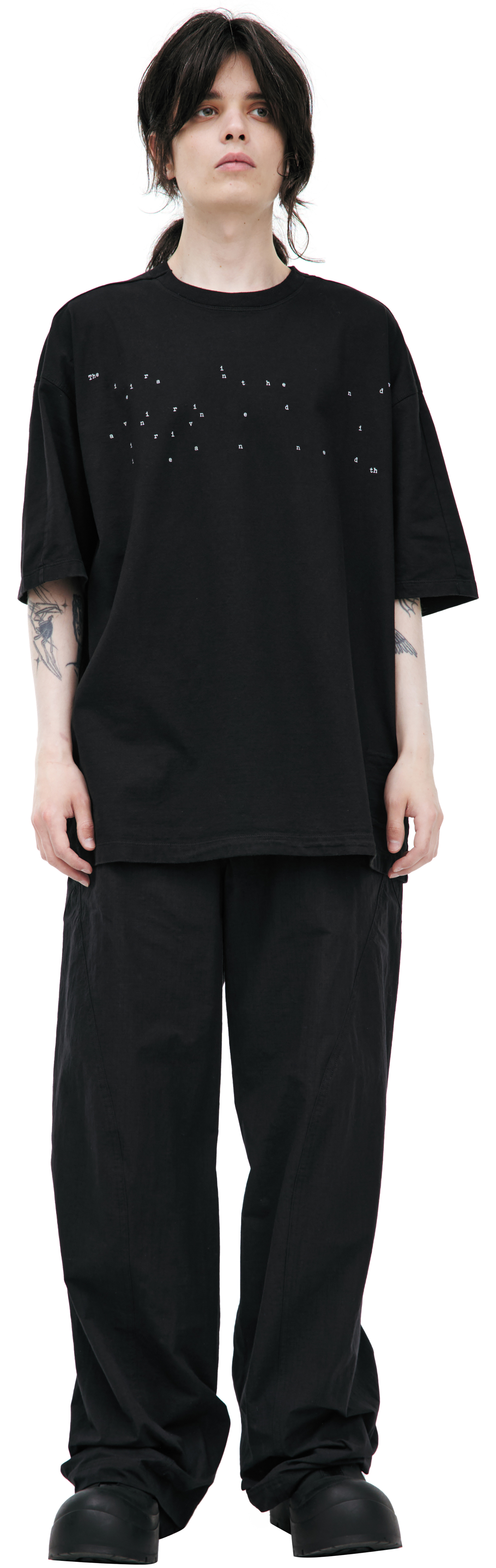 The Viridi-Anne Оверсайз футболка с принтом