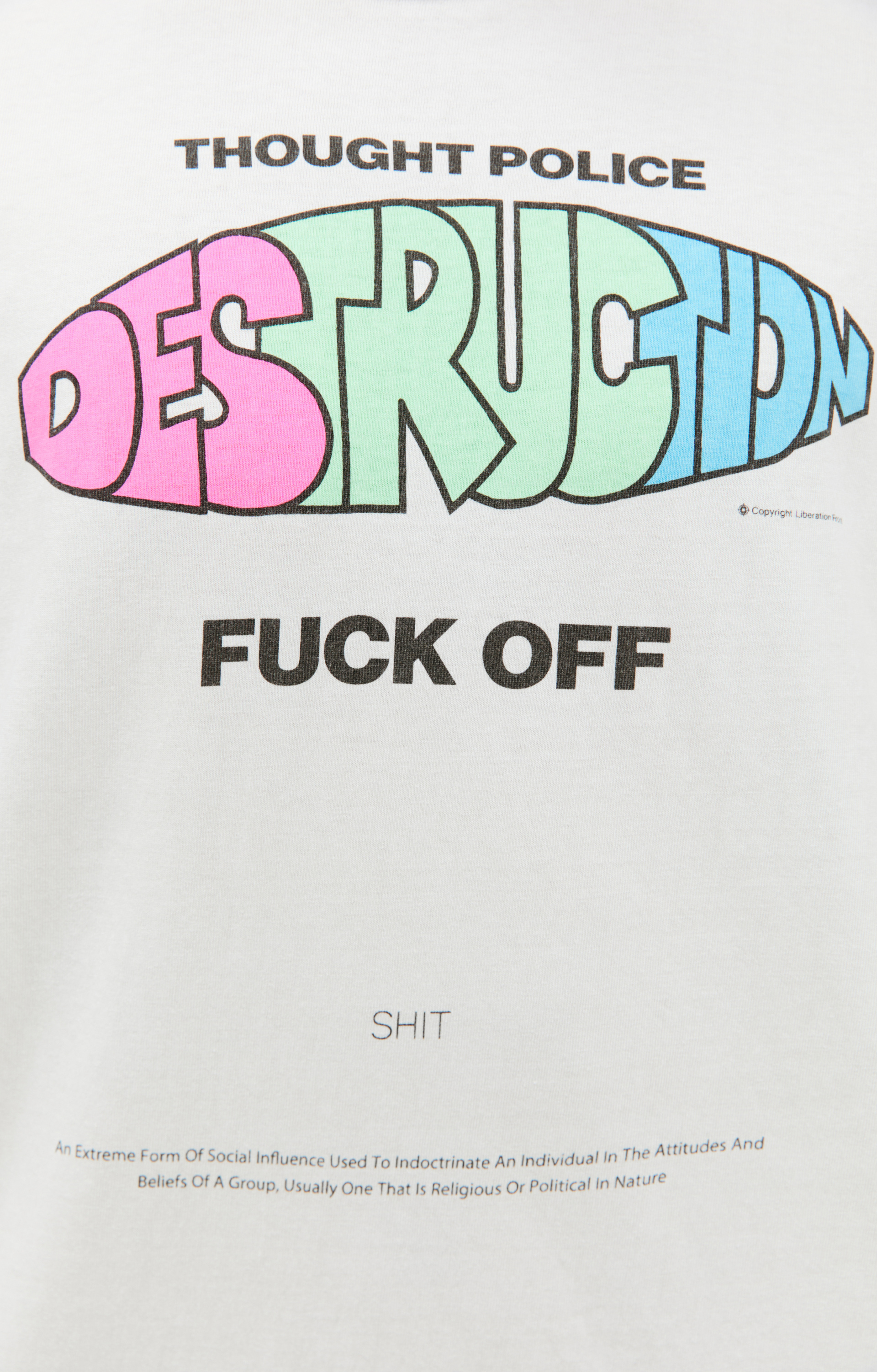 Saint Mxxxxxx Лонгслив с цветным принтом \'DISTRACTION\'