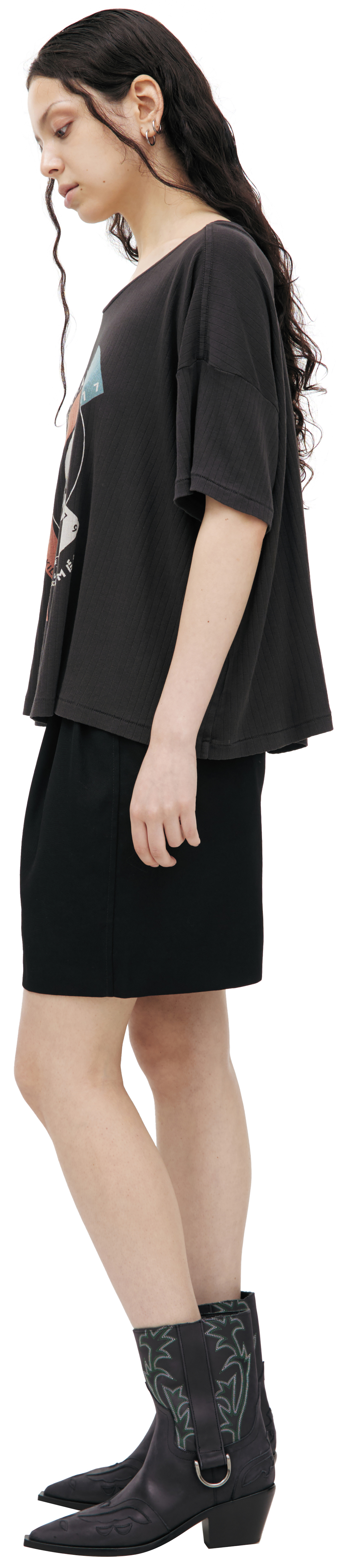 Enfants Riches Déprimés Темно-серая футболка с принтом