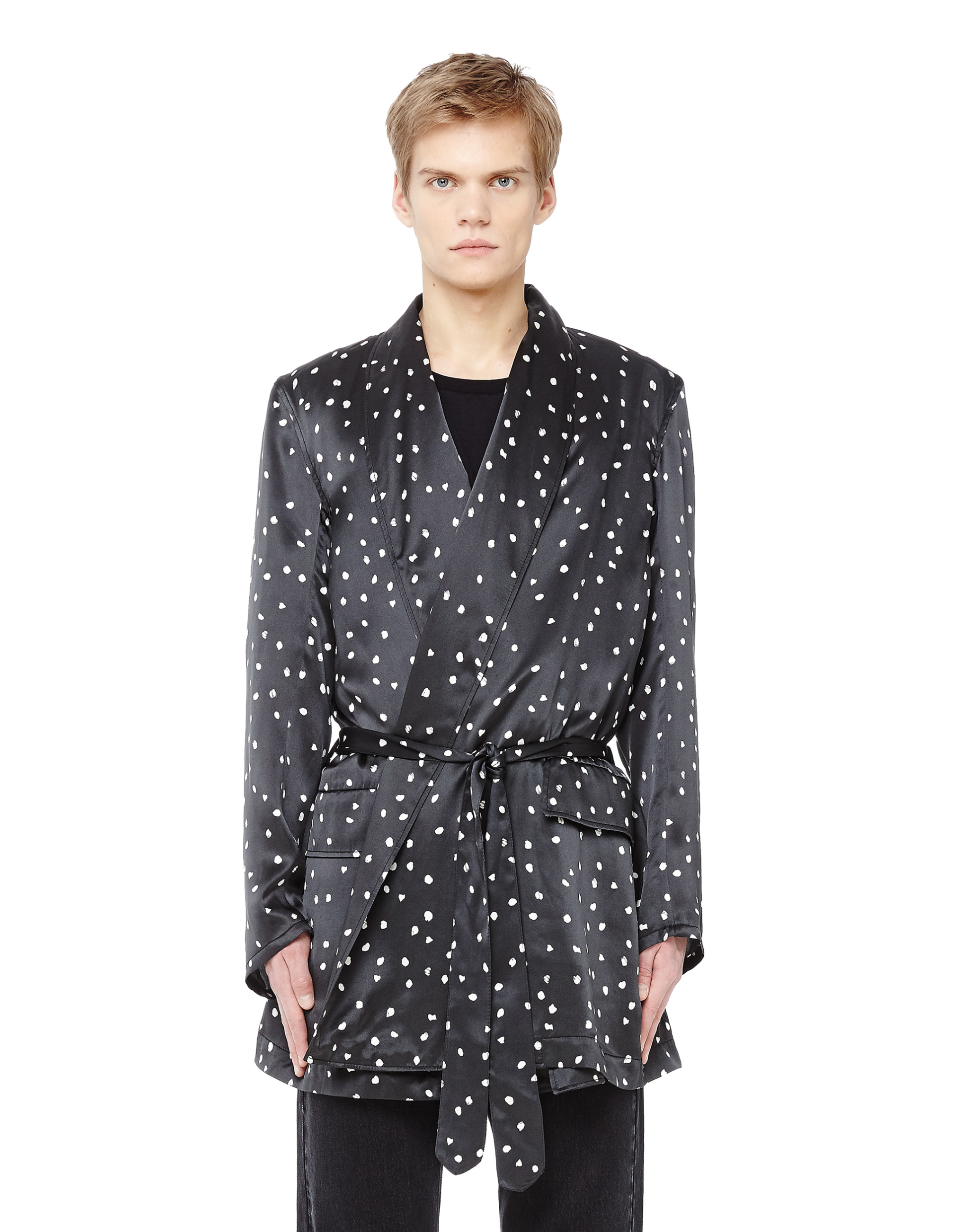 Ann Demeulemeester Шелковый пиджак в горох