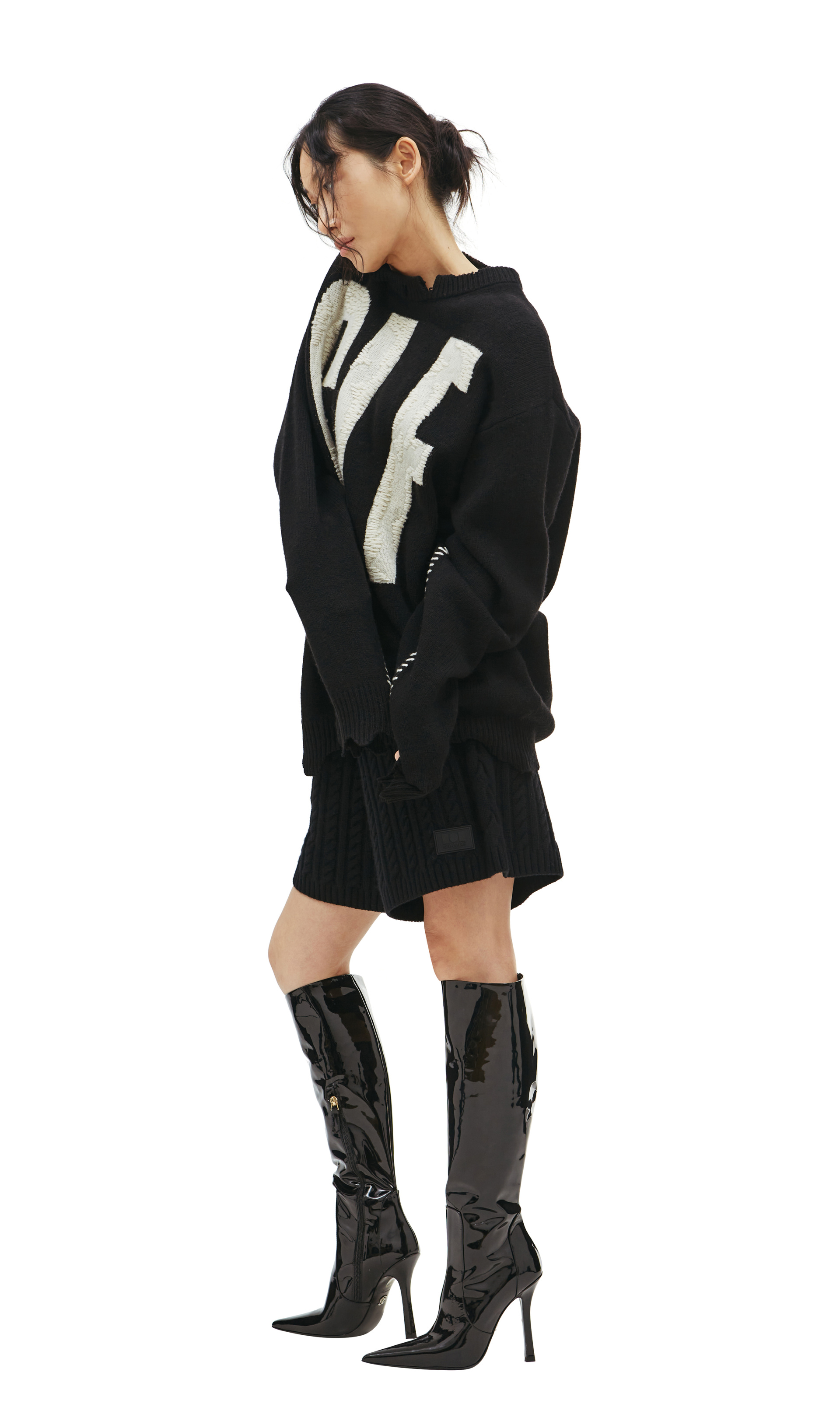 Saint Michael Оверсайз свитер с вышивкой CIF