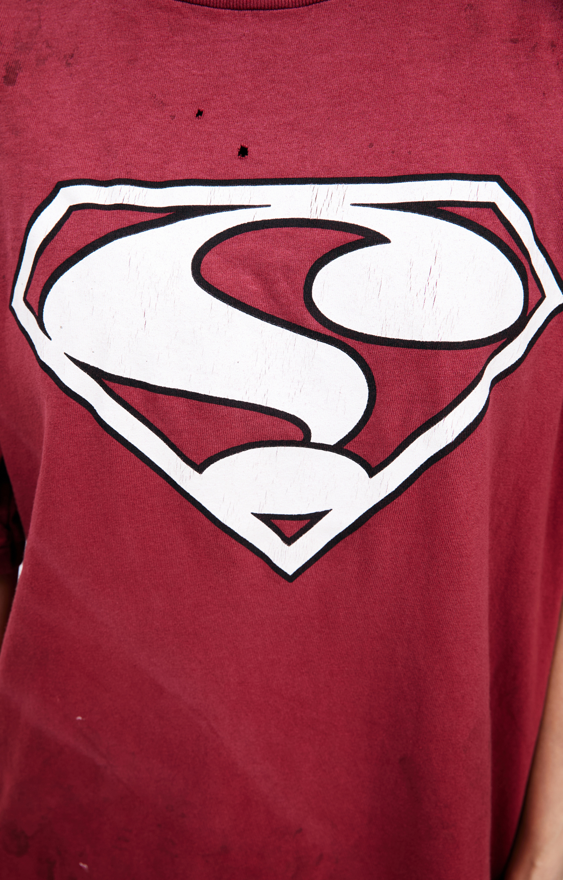 Saint Mxxxxxx Красная футболка с принтом