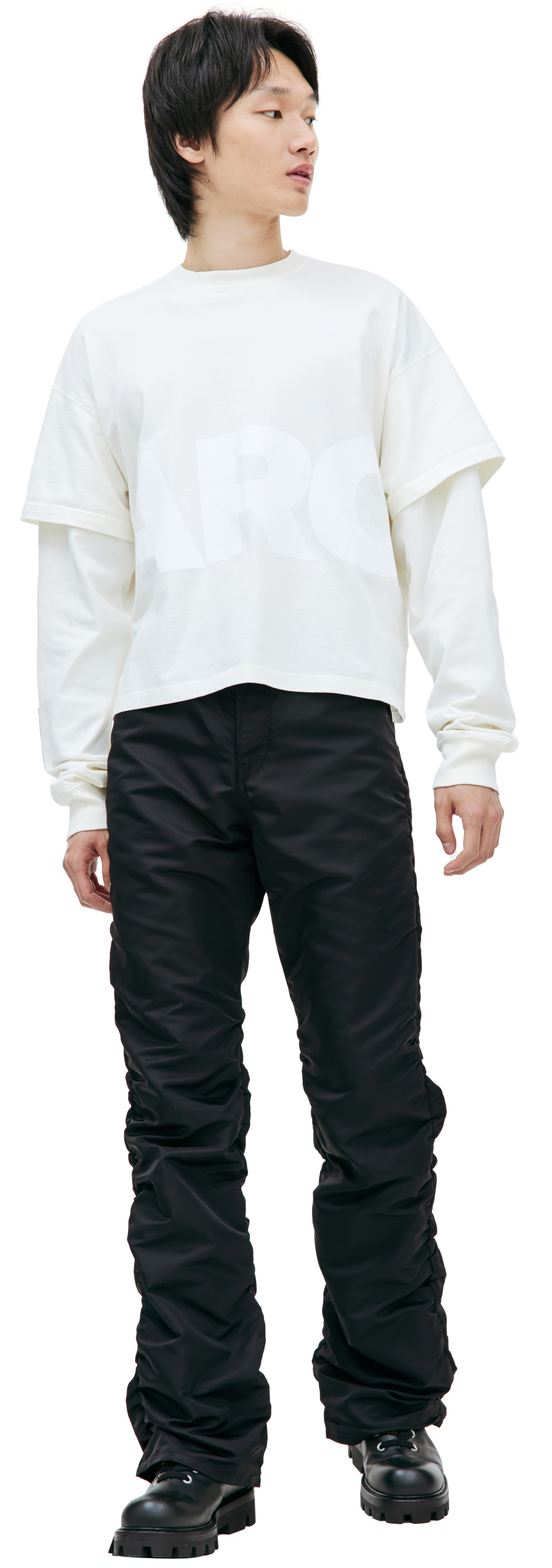 B1ARCHIVE Укроченный лонгслив с логотипом