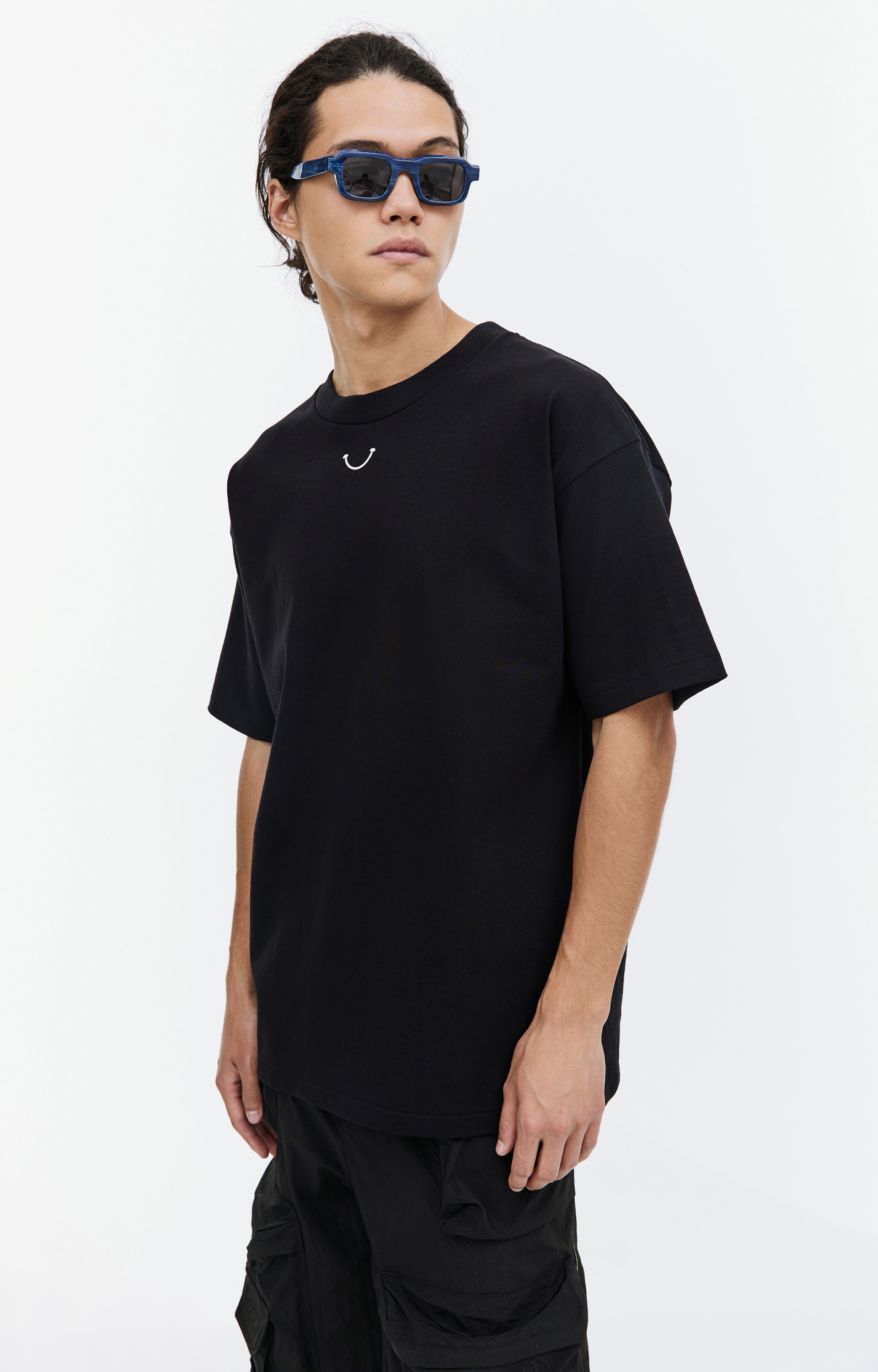 Readymade Черная футболка Smile с логотипом