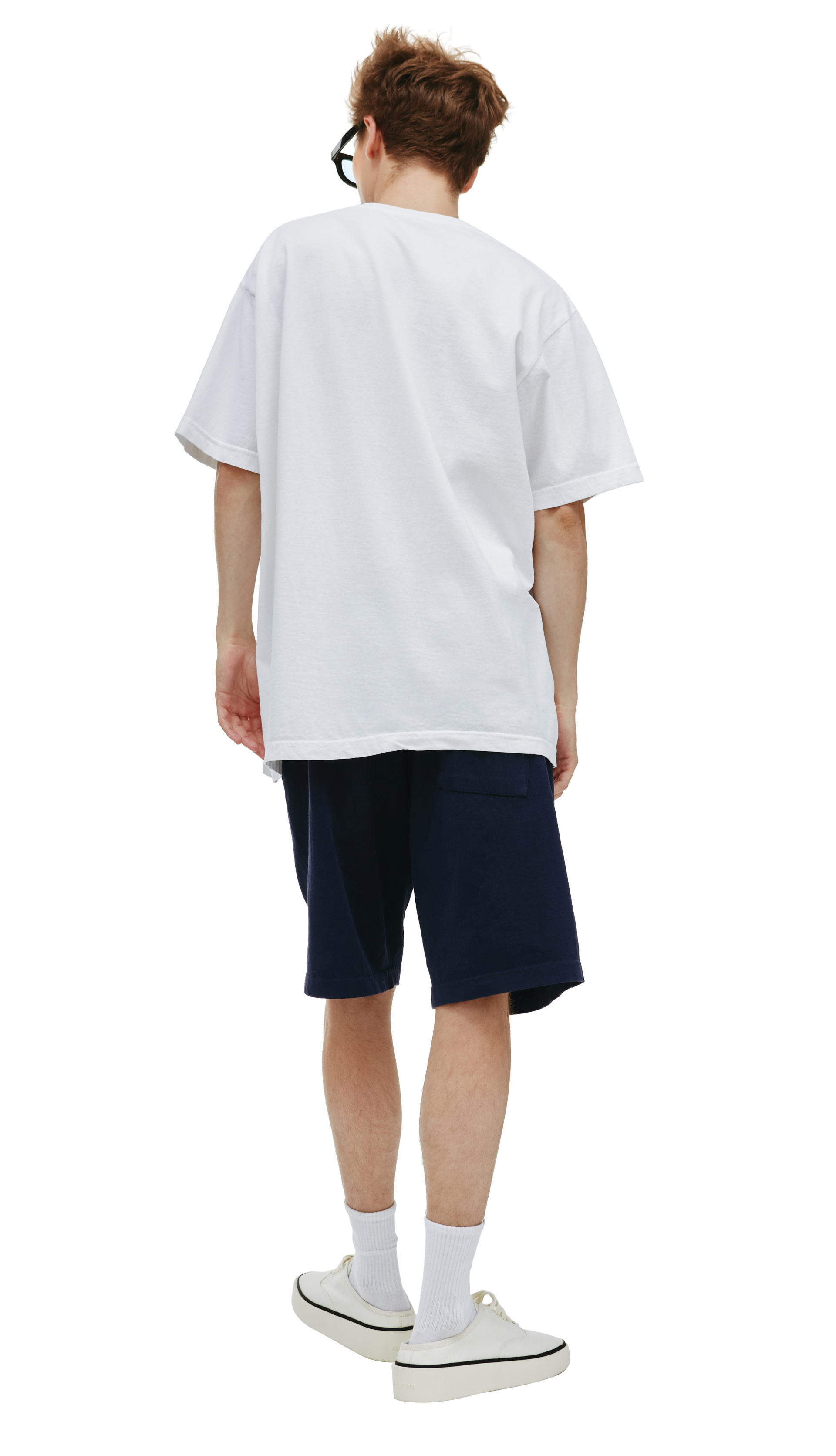 SPORTY & RICH Белая футболка с принтом Equestrian club