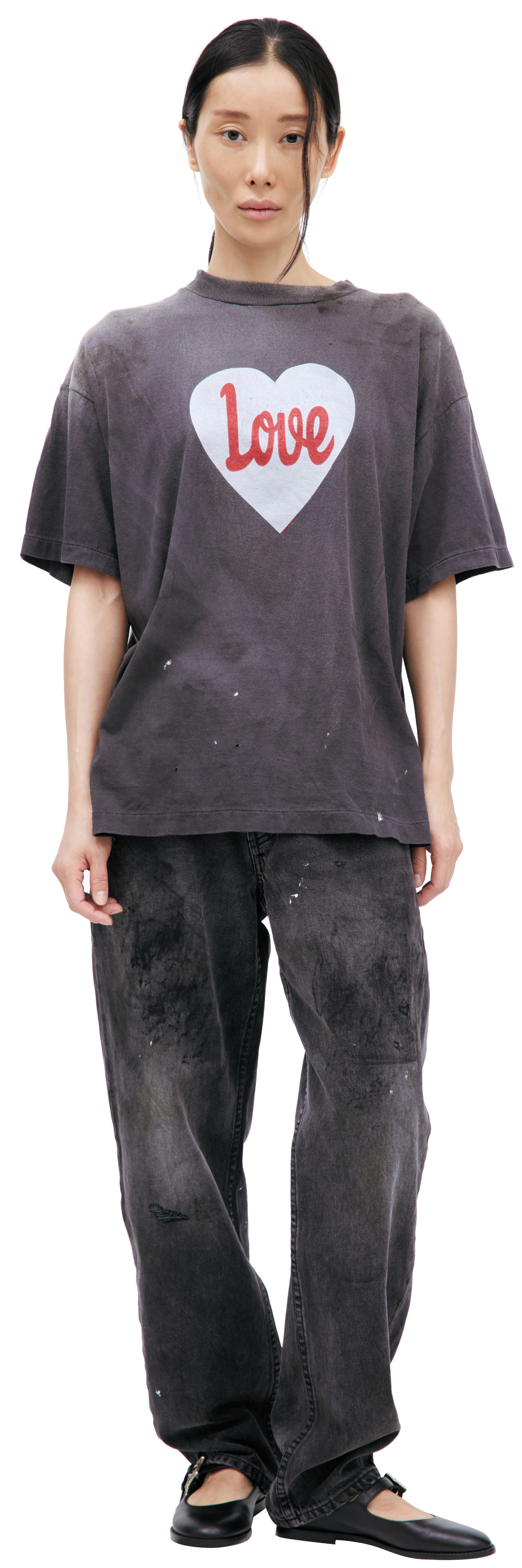 Saint Mxxxxxx Футболка с принтом \'LOVE\'