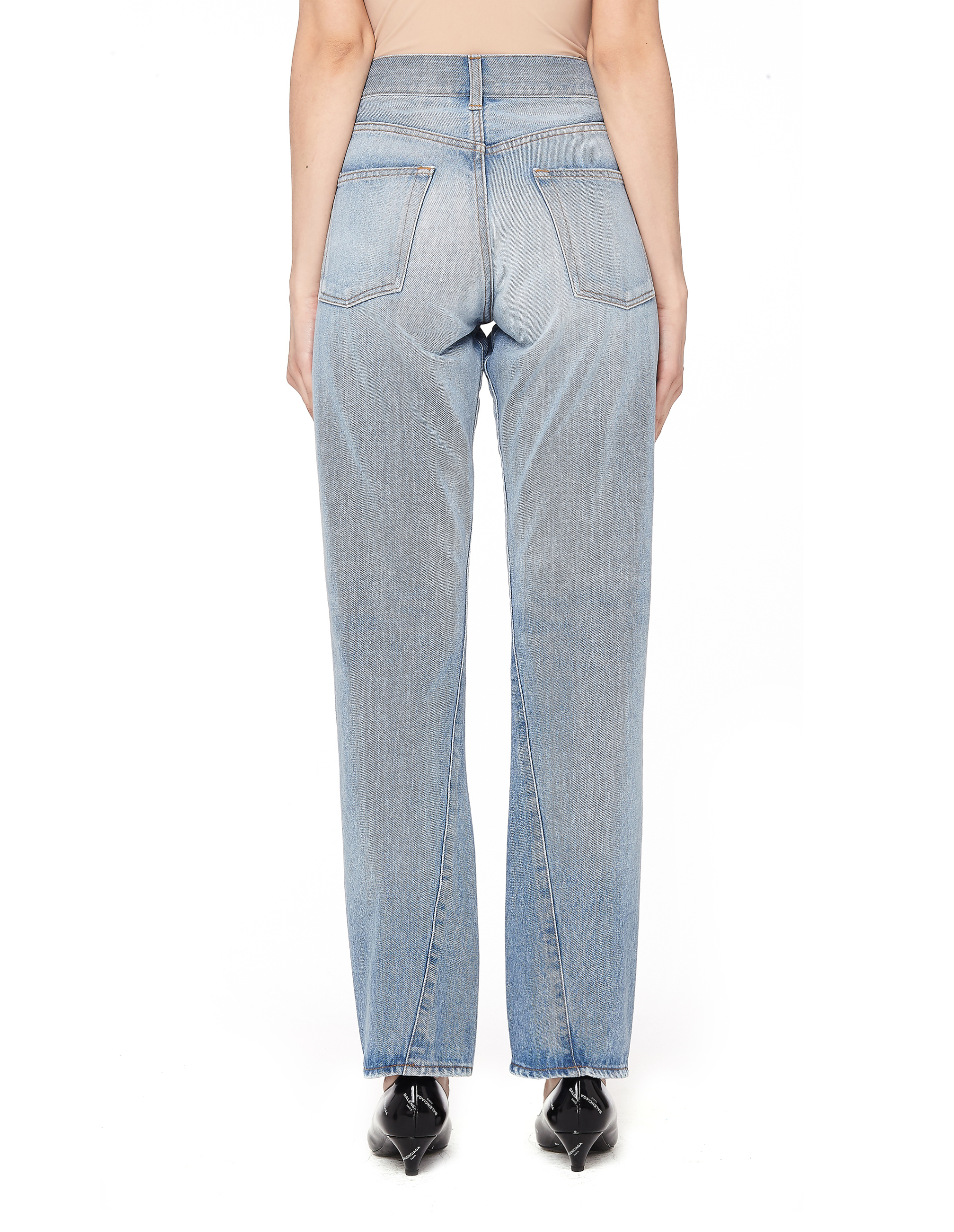 Balenciaga Джинсы Twisted Leg из денима