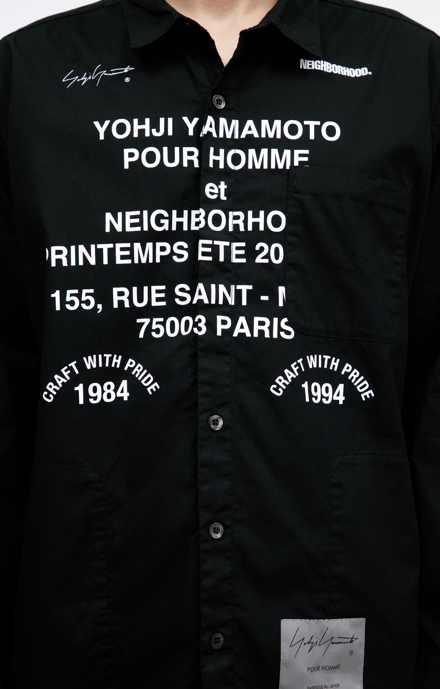 Yohji Yamamoto Рубашка x Neighborhood