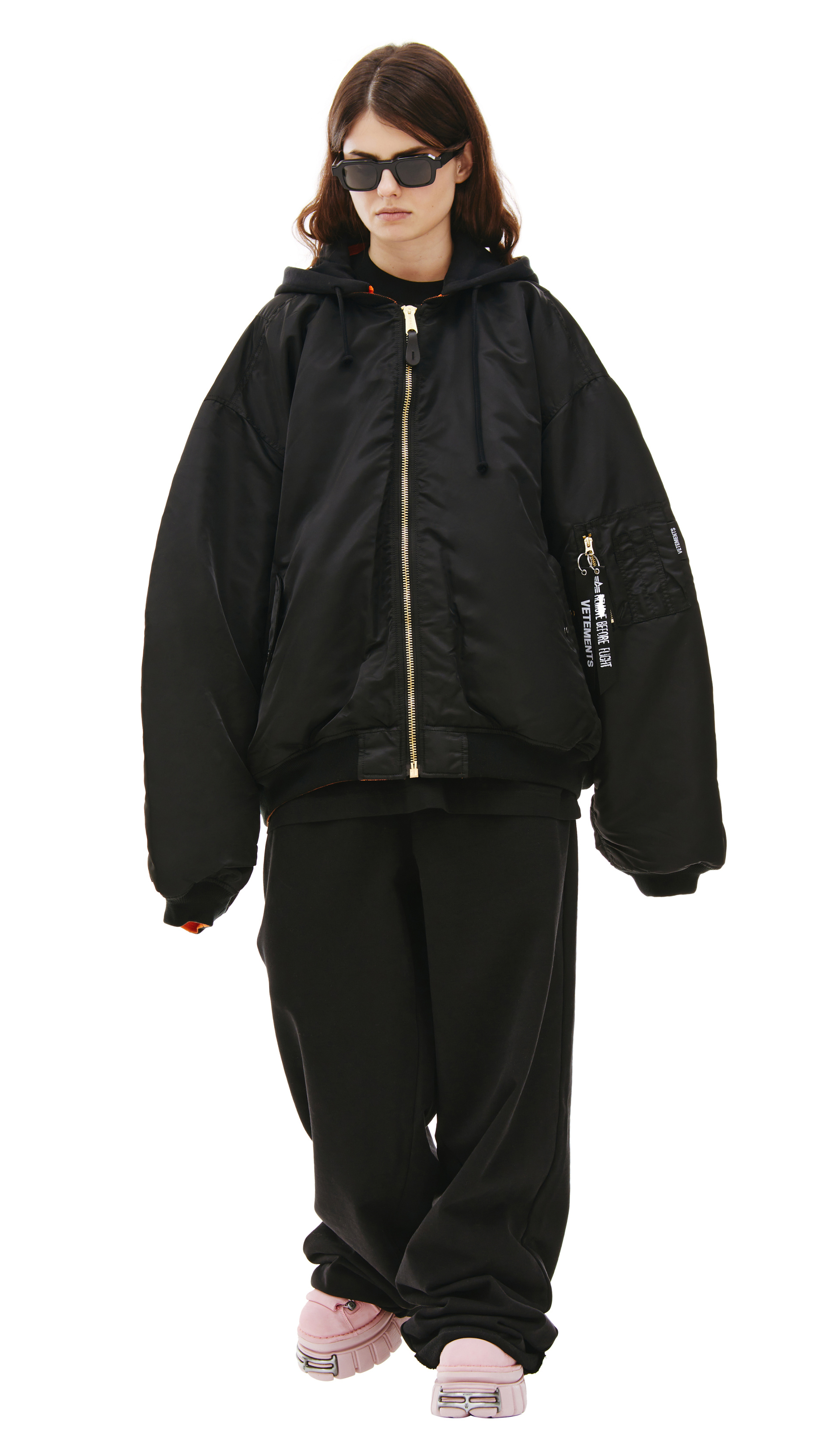 VETEMENTS Двусторонний бомбер VETEMENTS x Alpha Industries