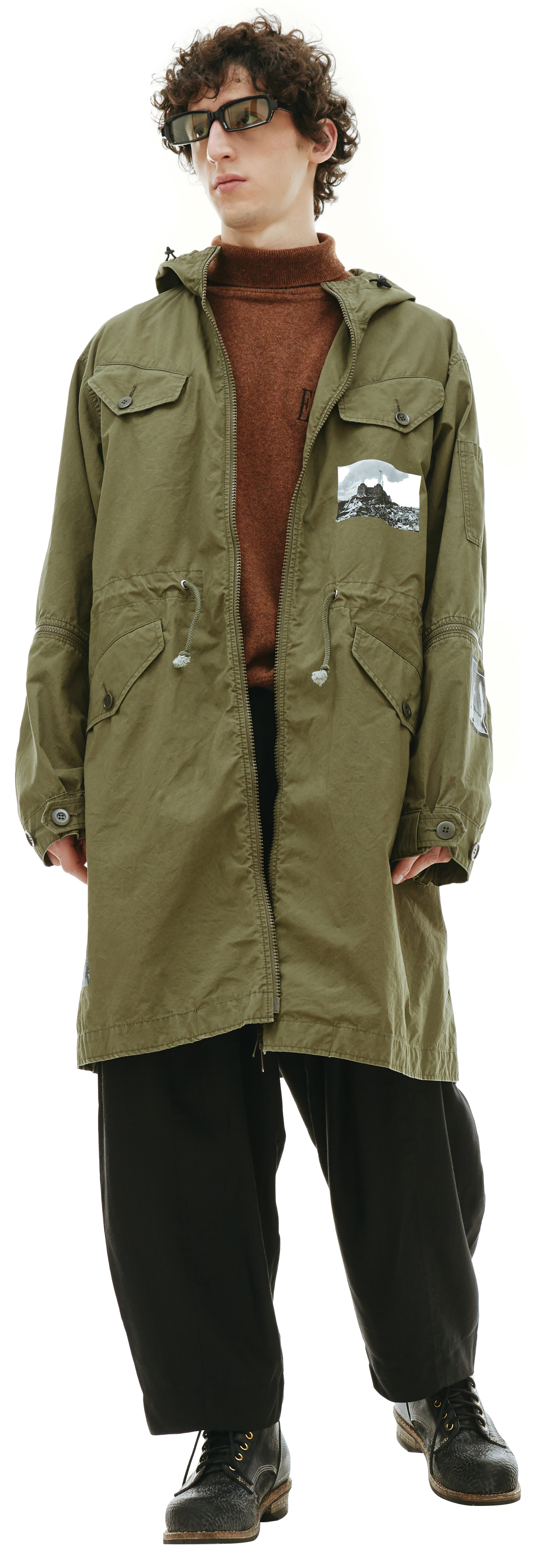 Undercover Пальто с графическими принтами Pink Floyd