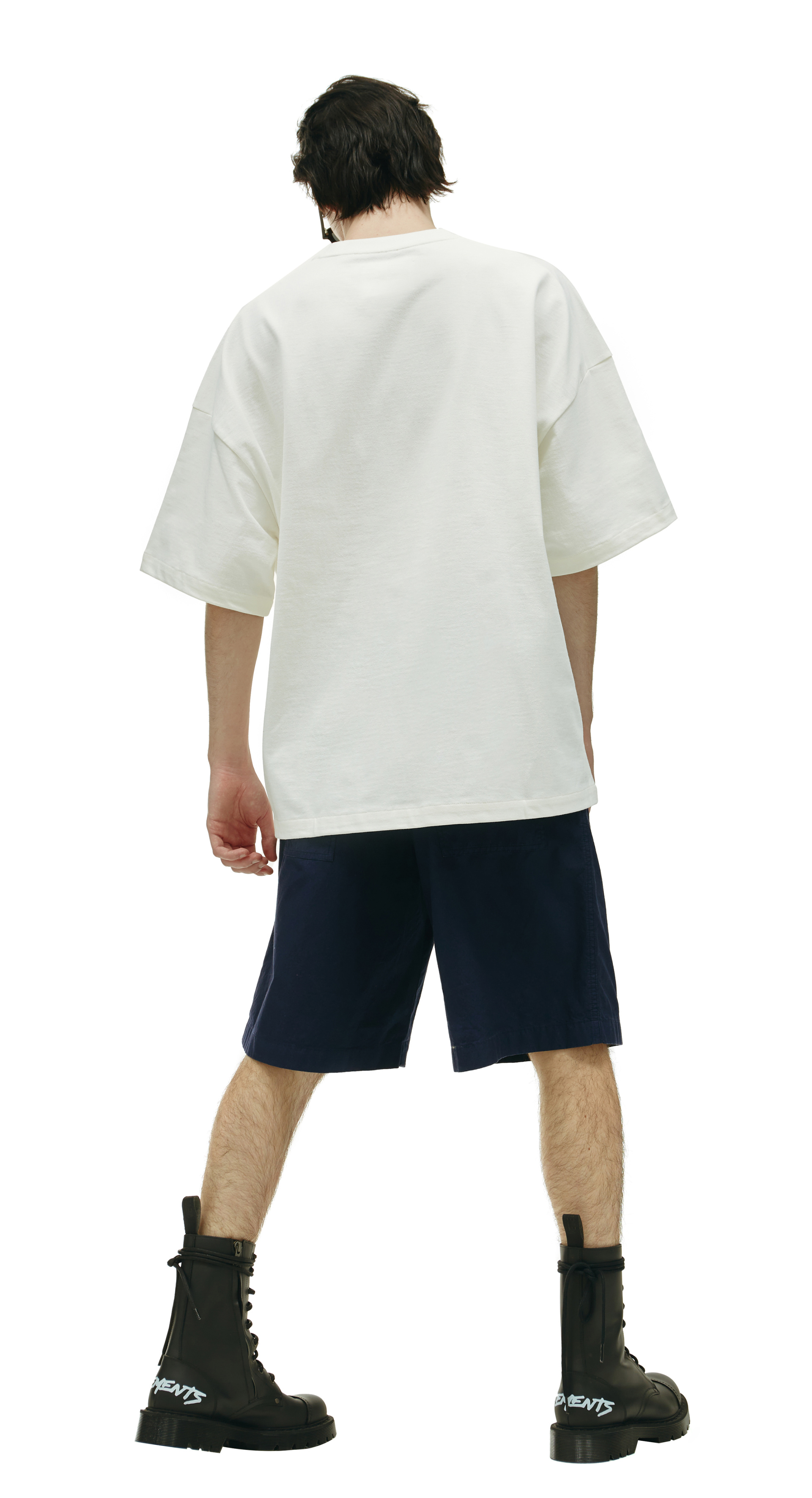 Jil Sander Оверсайз футболка с нашивкой Телец