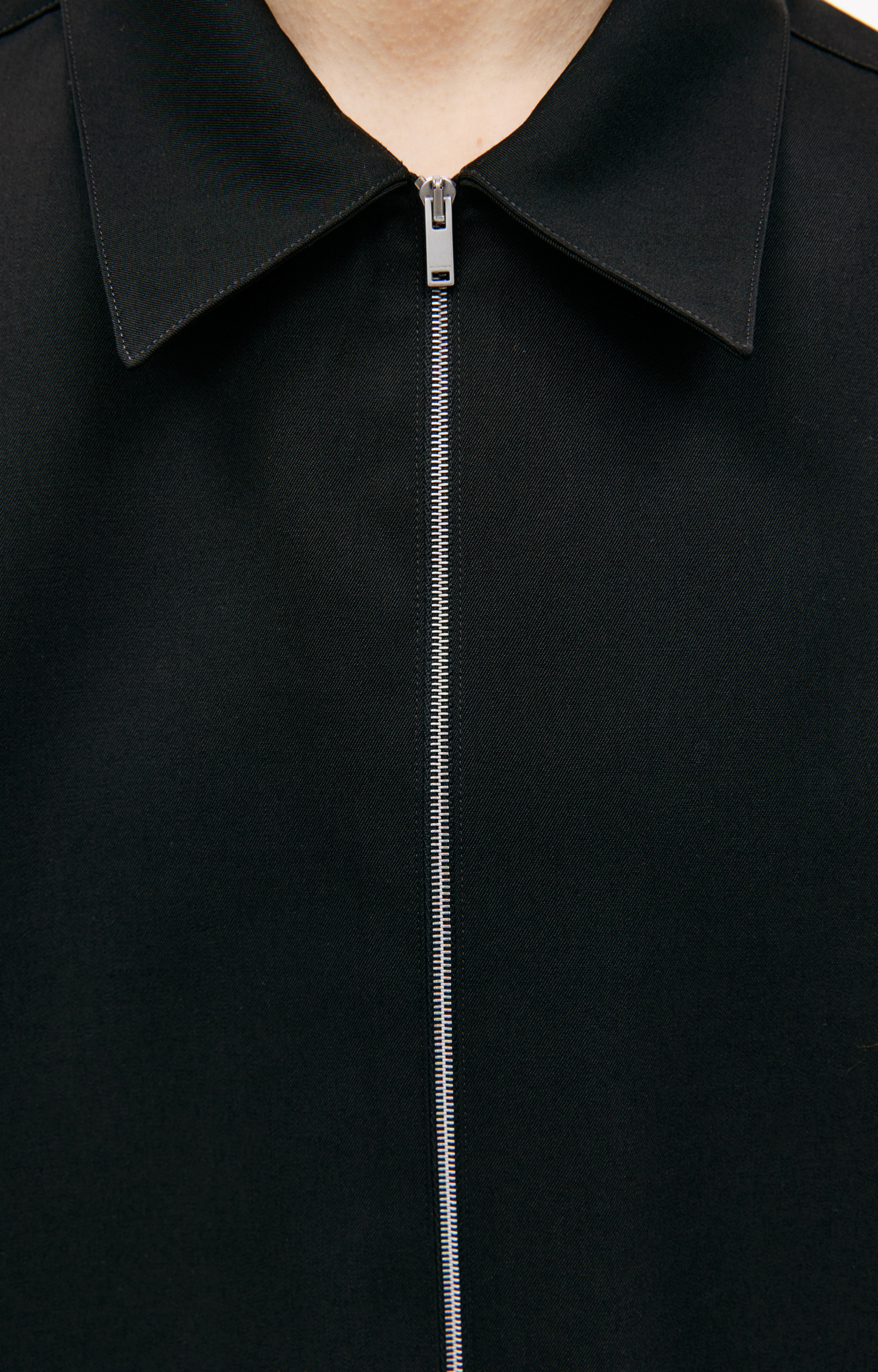 Jil Sander Шерстяная рубашка на молнии