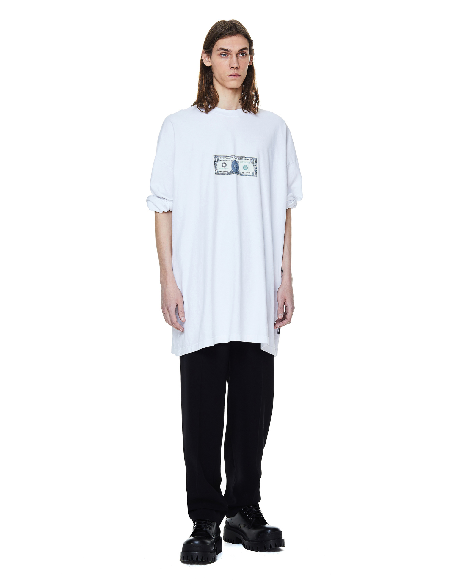 VETEMENTS Хлопковый лонгслив с принтом