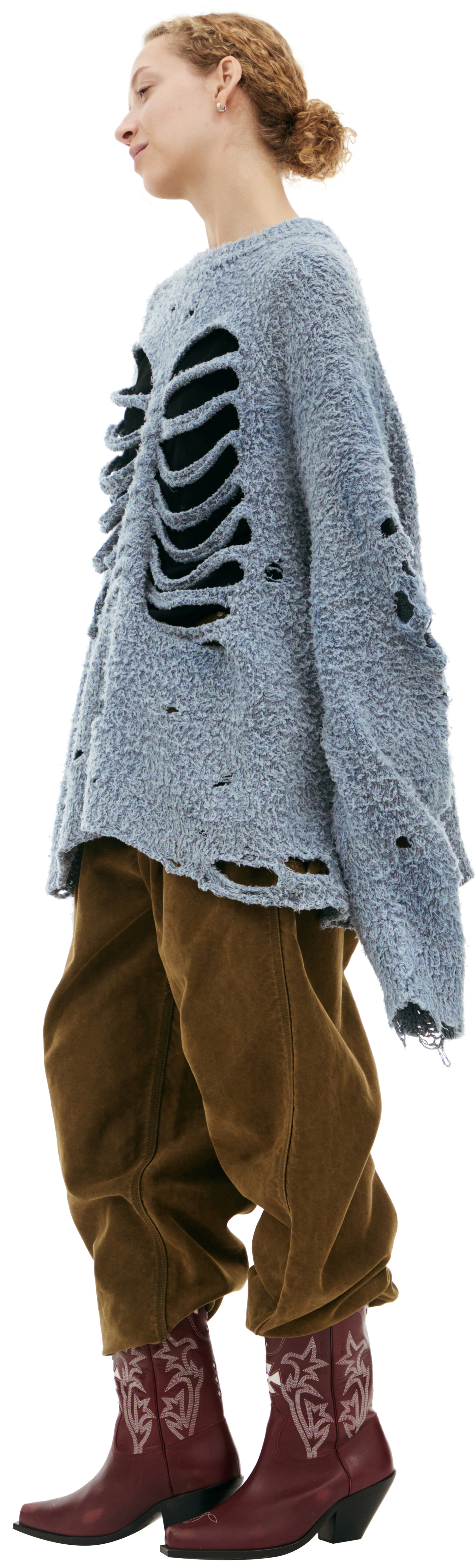 Doublet Голубой свитер \'Ribcage\'