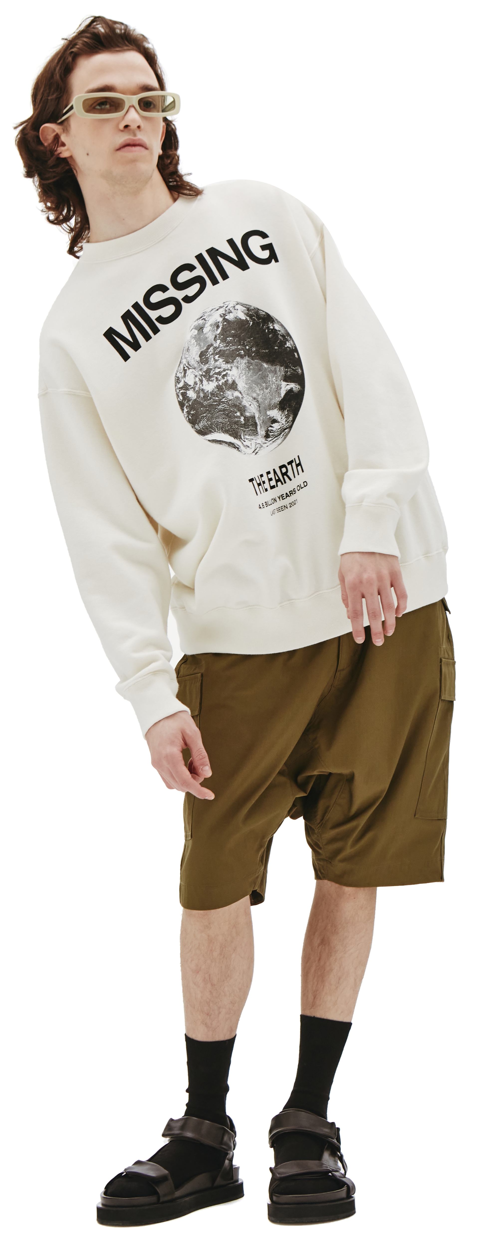 Undercover Свитшот из хлопка с принтом