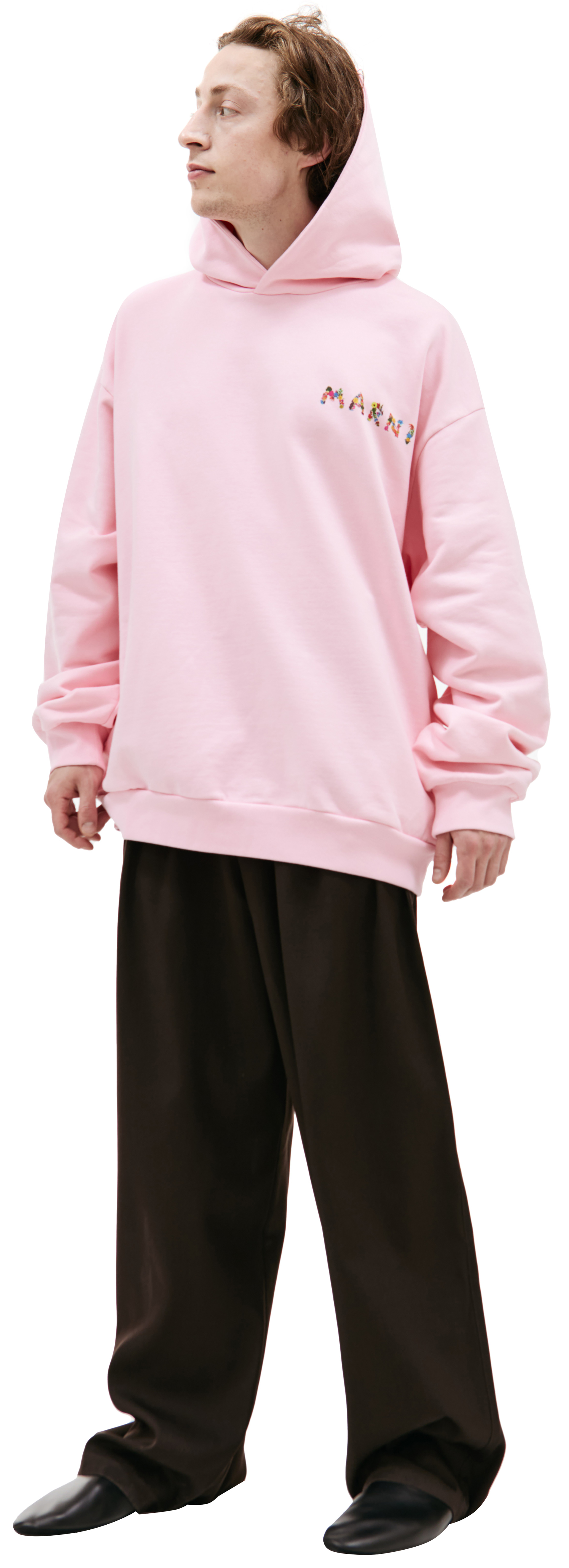 Marni Оверсайз худи с принтом