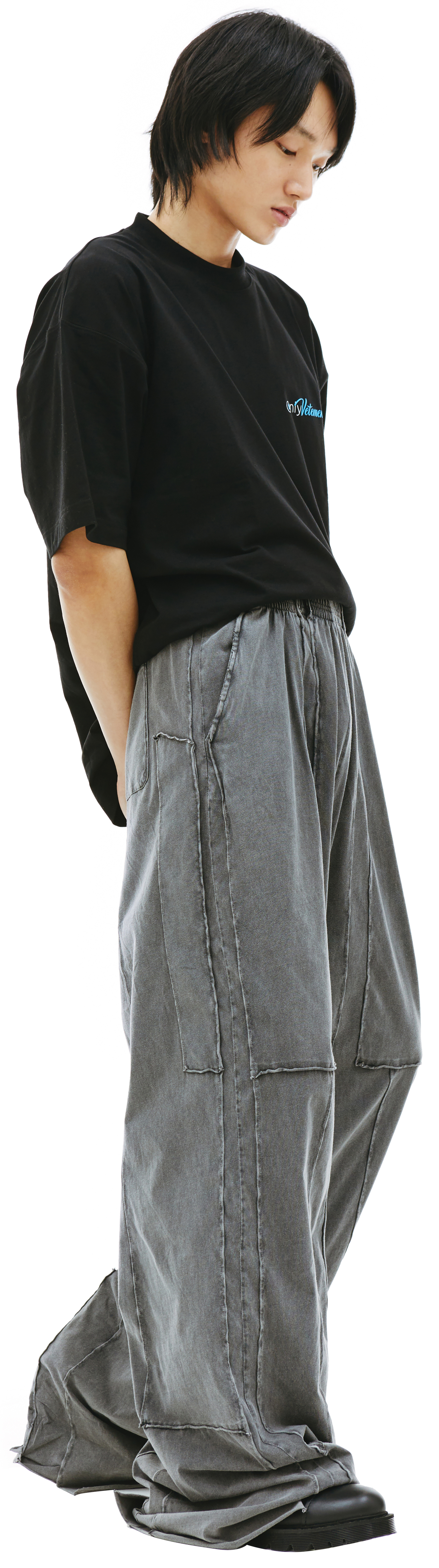 VETEMENTS Широкие брюки с выстиранным эффектом