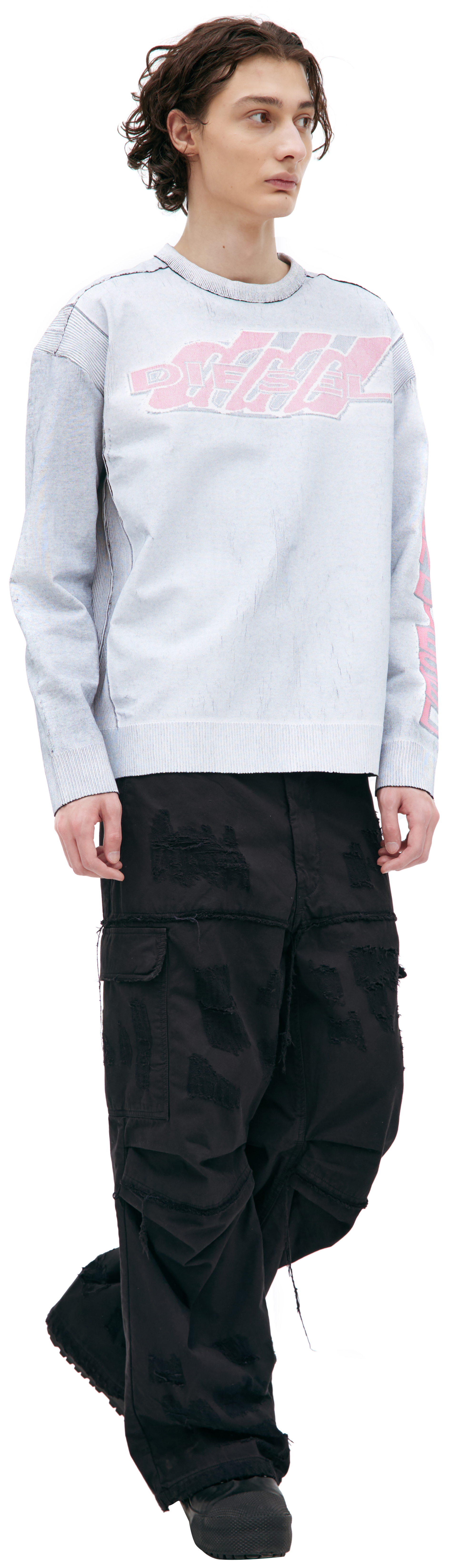 Diesel Свитшот с эффектом краски