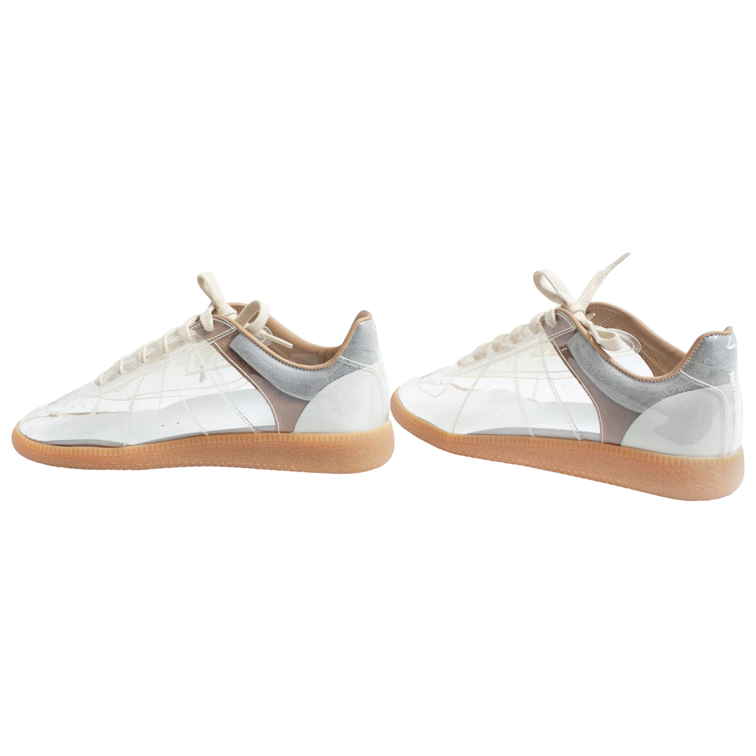 Maison Margiela Прозрачные кеды Replica с серым задником
