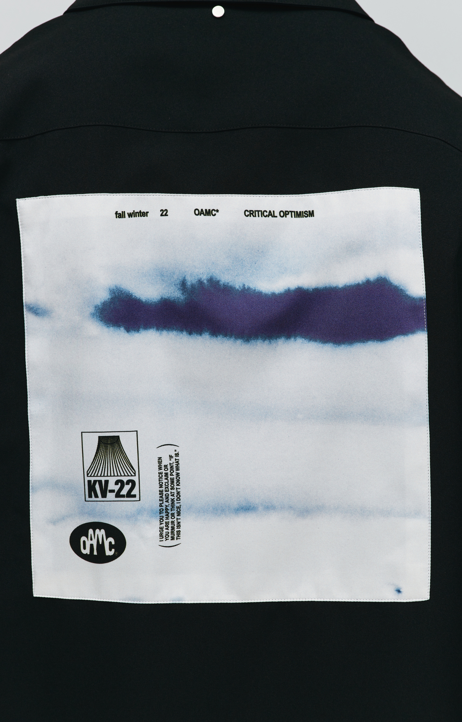 OAMC Рубашка System с шелковым патчем