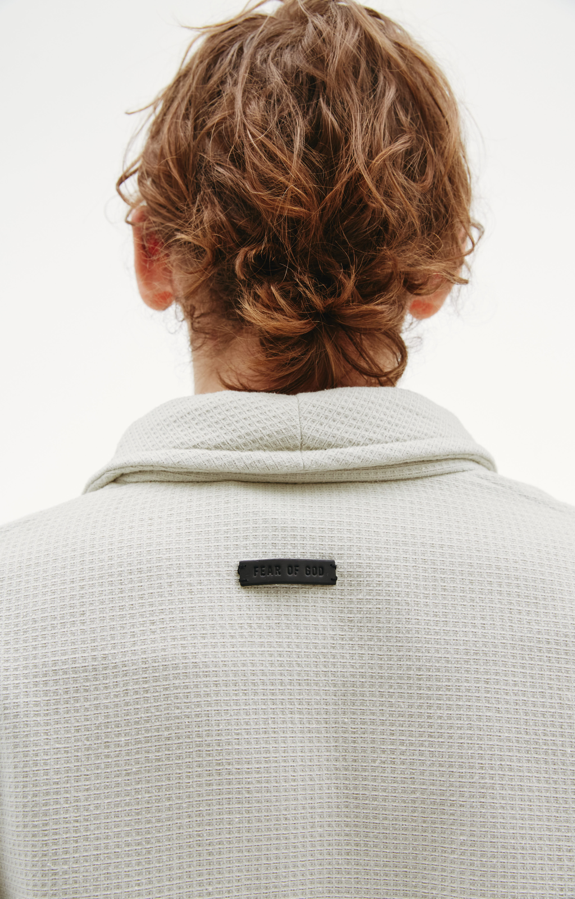 Fear of God Бежевый халат из вафельного хлопка