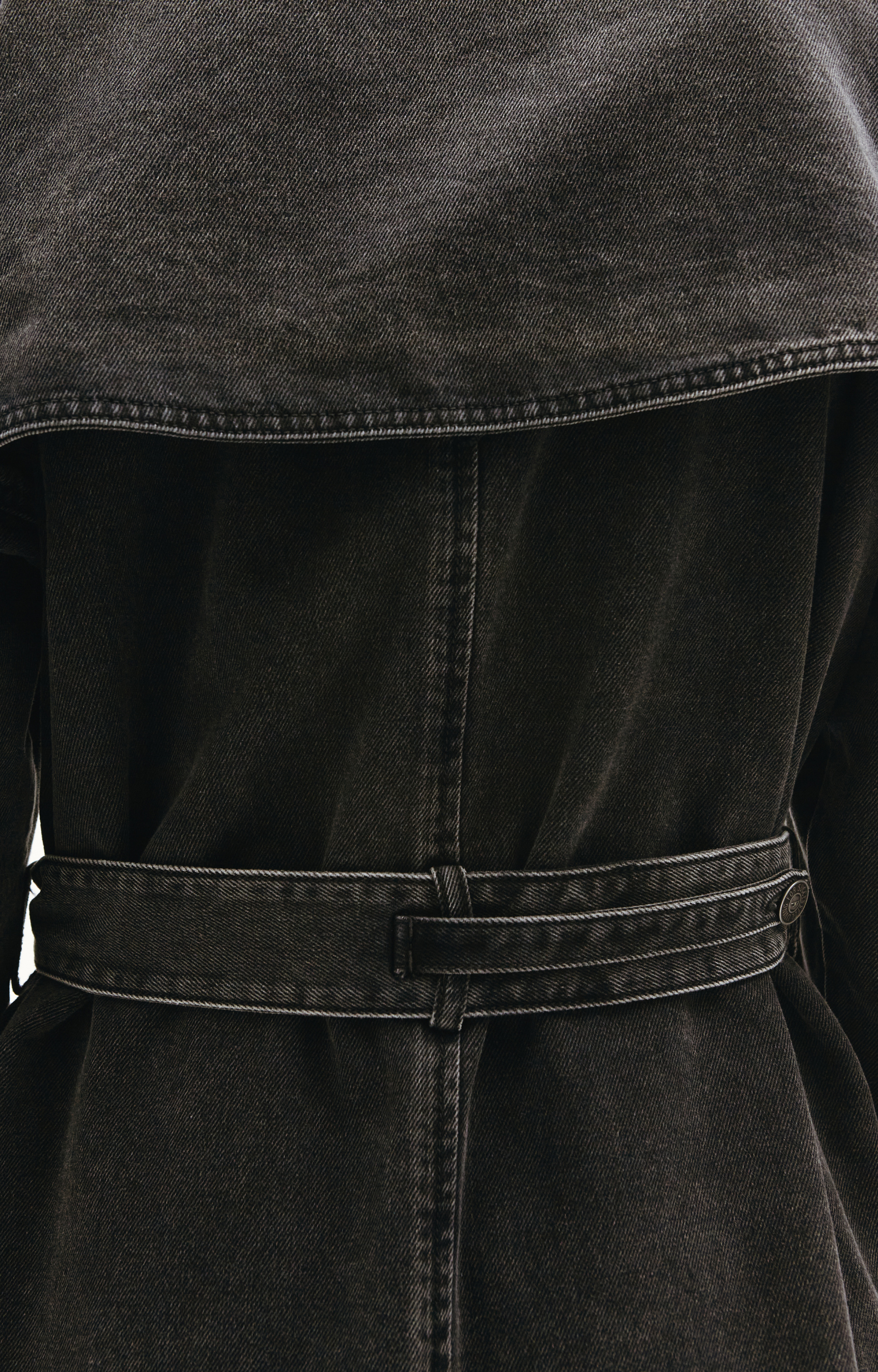 Diesel Джинсовое пальто с поясом