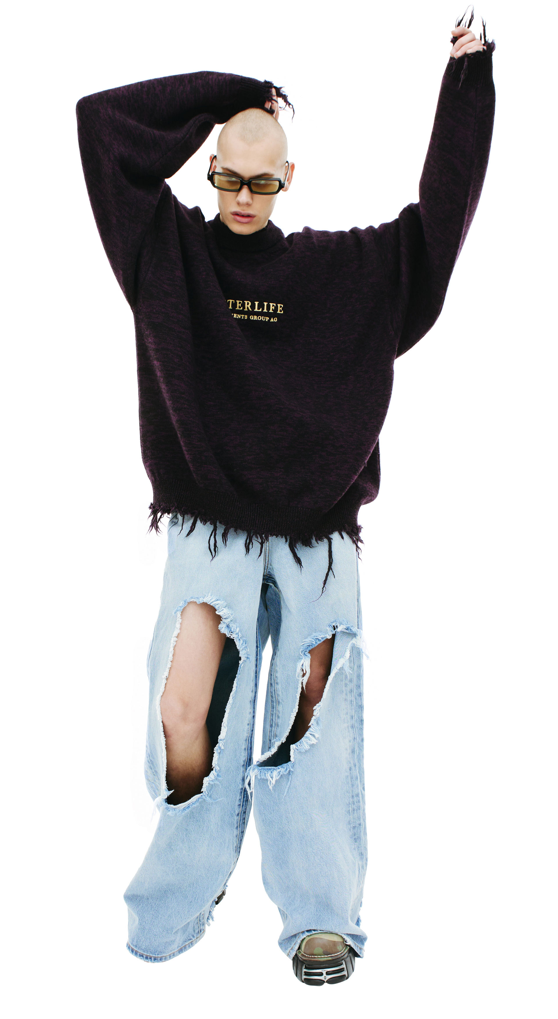 VETEMENTS Шерстяной свитер с принтом Afterlife