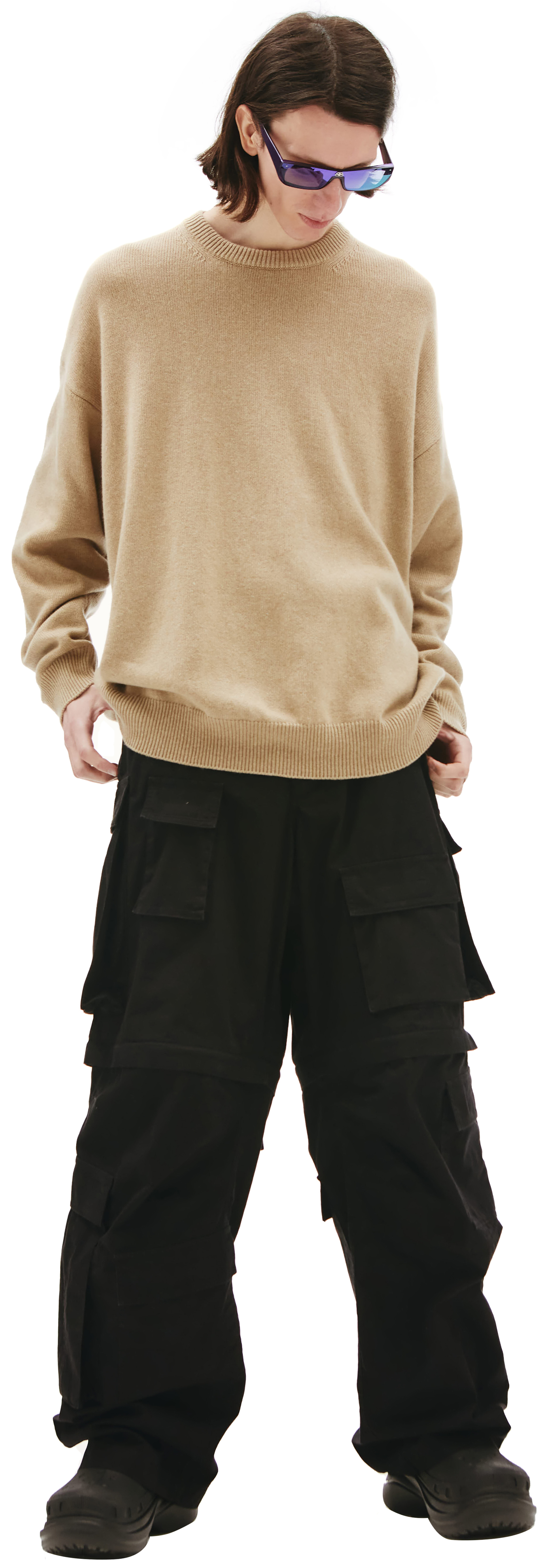 Balenciaga Оверсайз свитер из кашемира