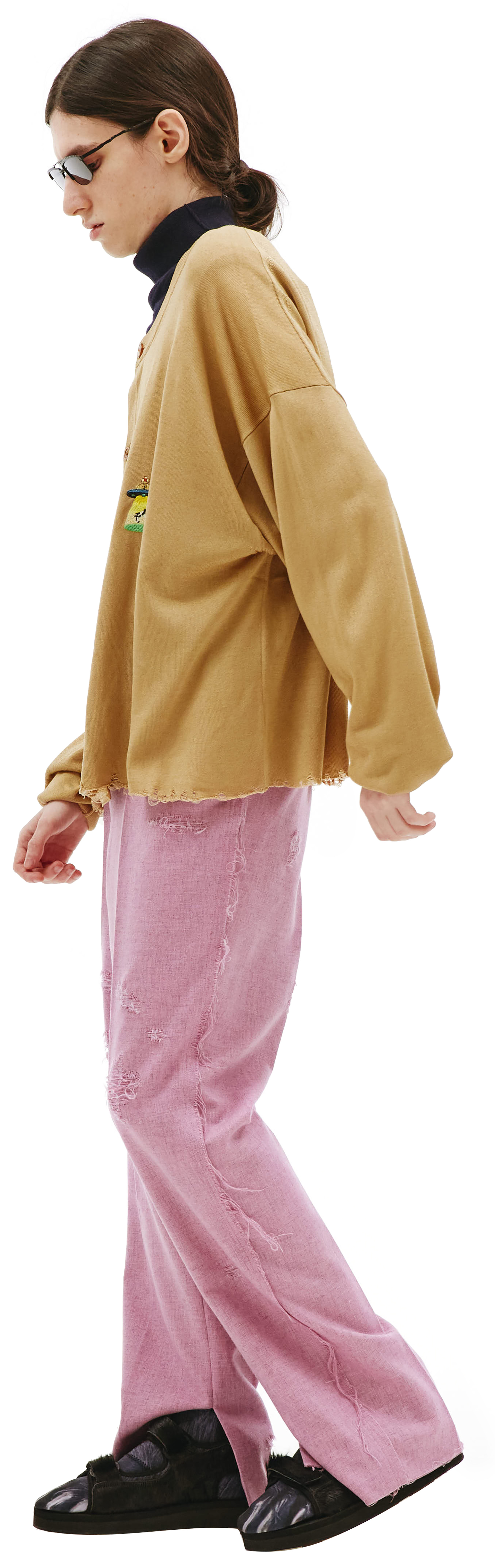 Doublet Оверсайз кардиган с вышивкой