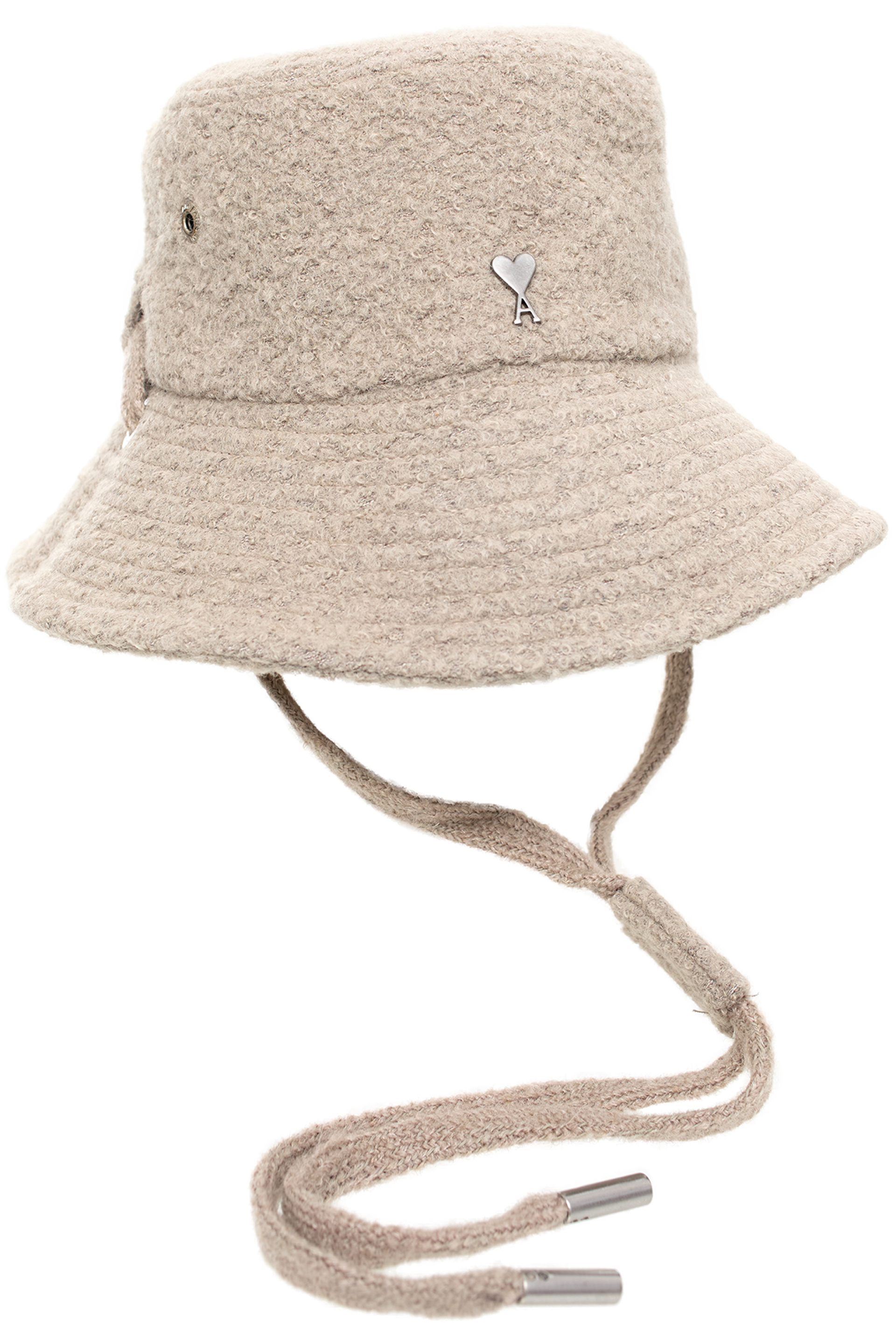 AMI PARIS Бежевая панама из шерсти