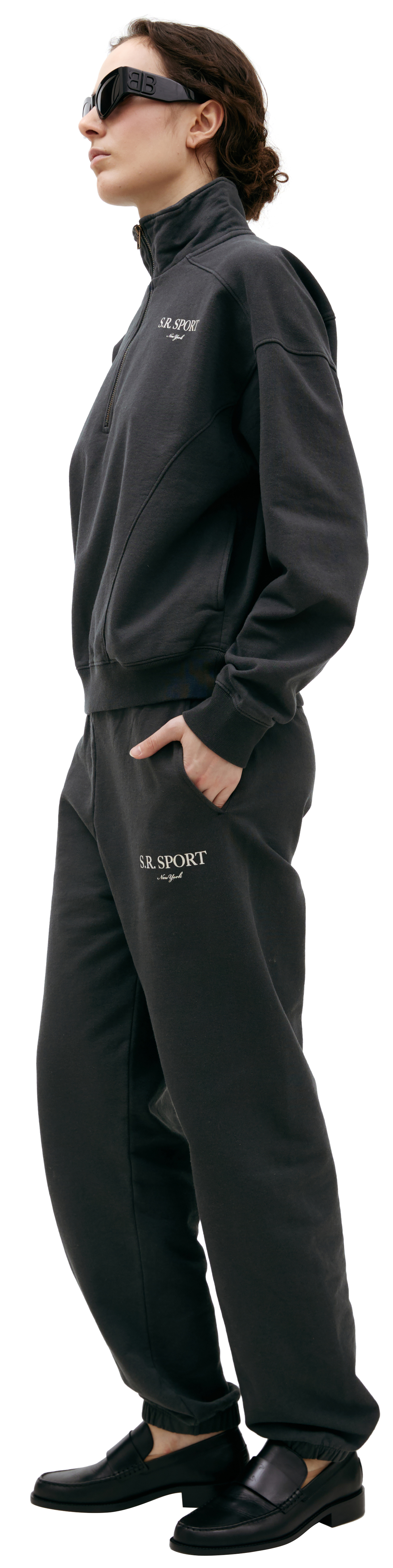 SPORTY & RICH Свитшот с высоким воротом