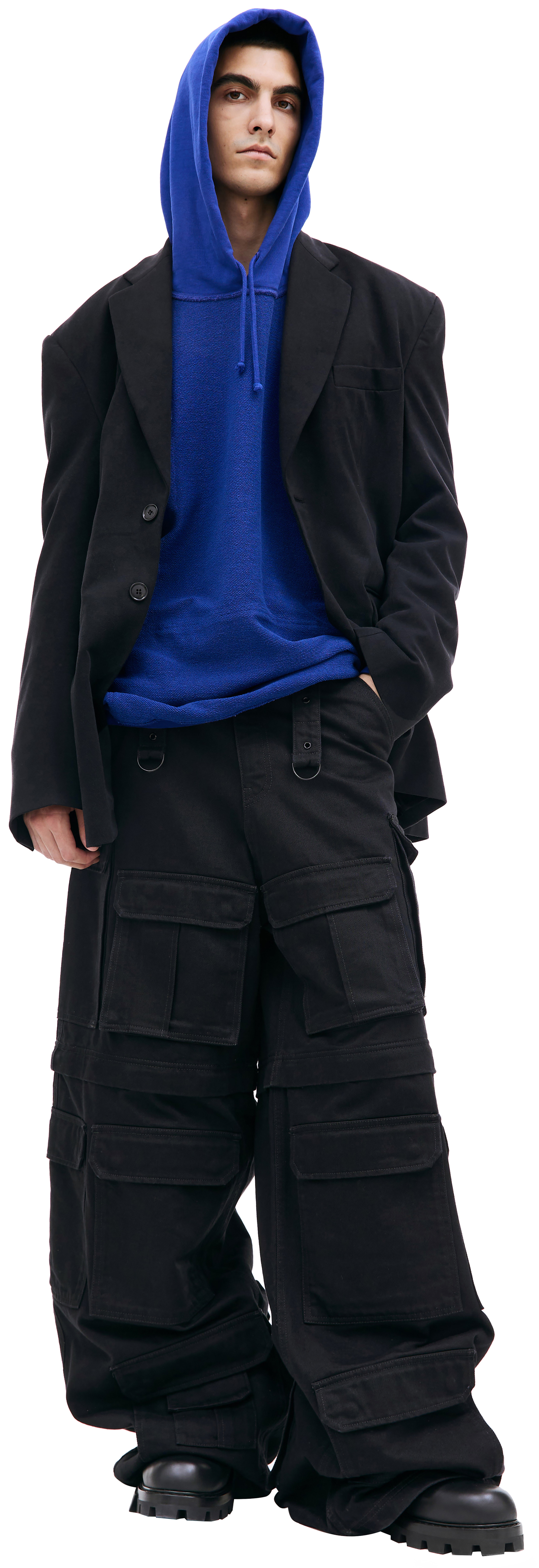 VETEMENTS Черный оверсайз пиджак