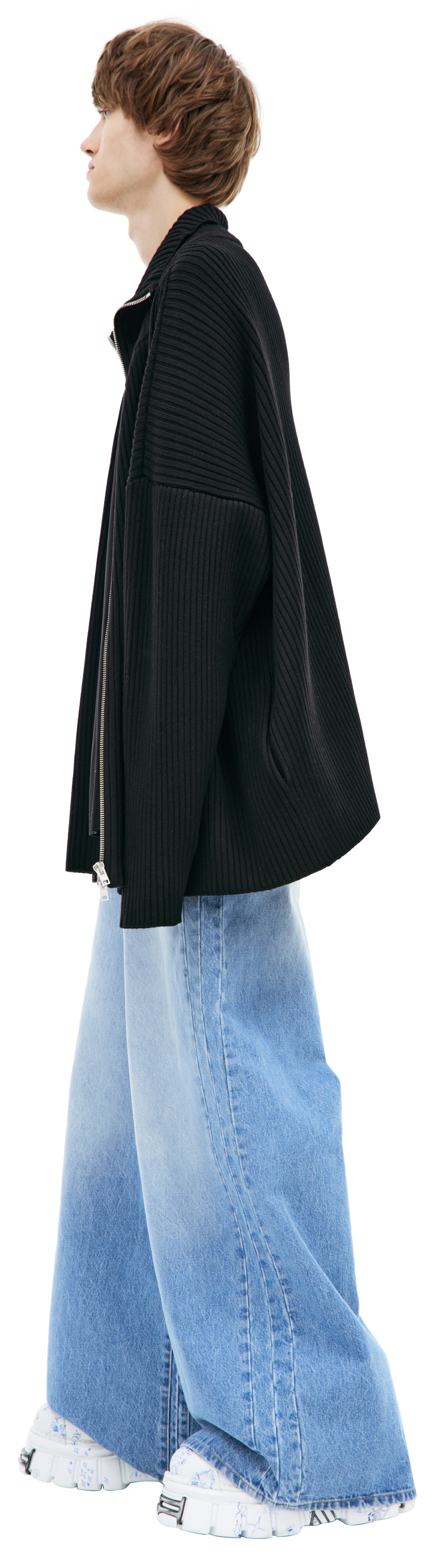 VETEMENTS Шерстяной свитер на молнии