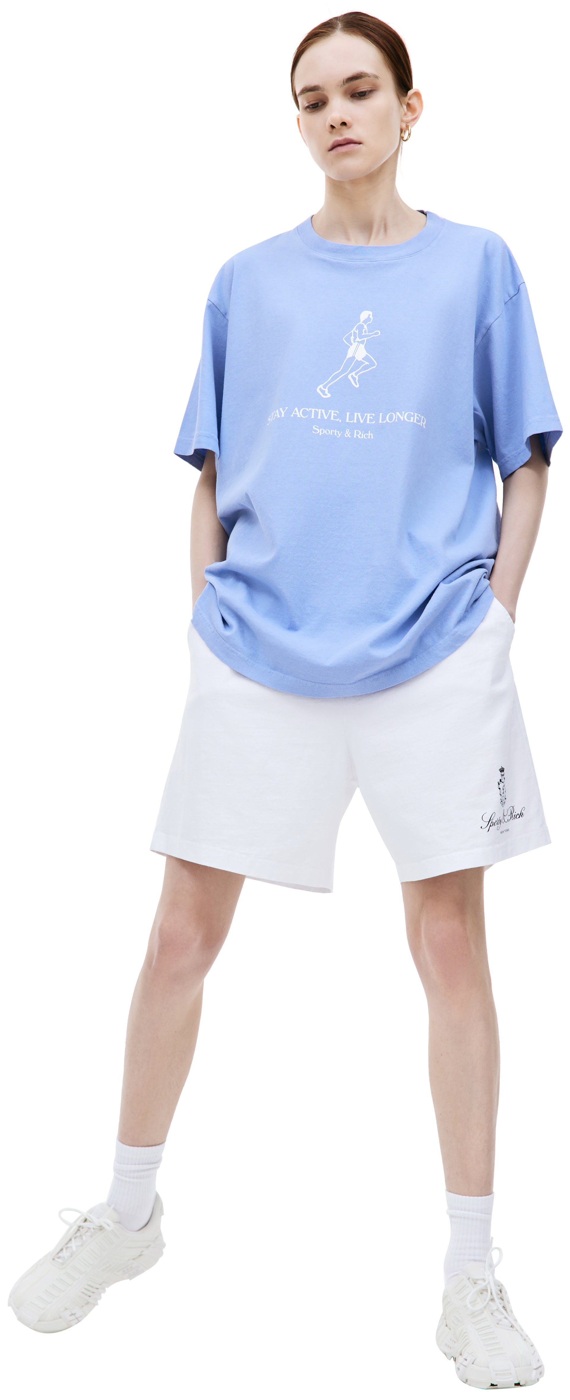 SPORTY & RICH Футболка с принтом \'Stay active\'