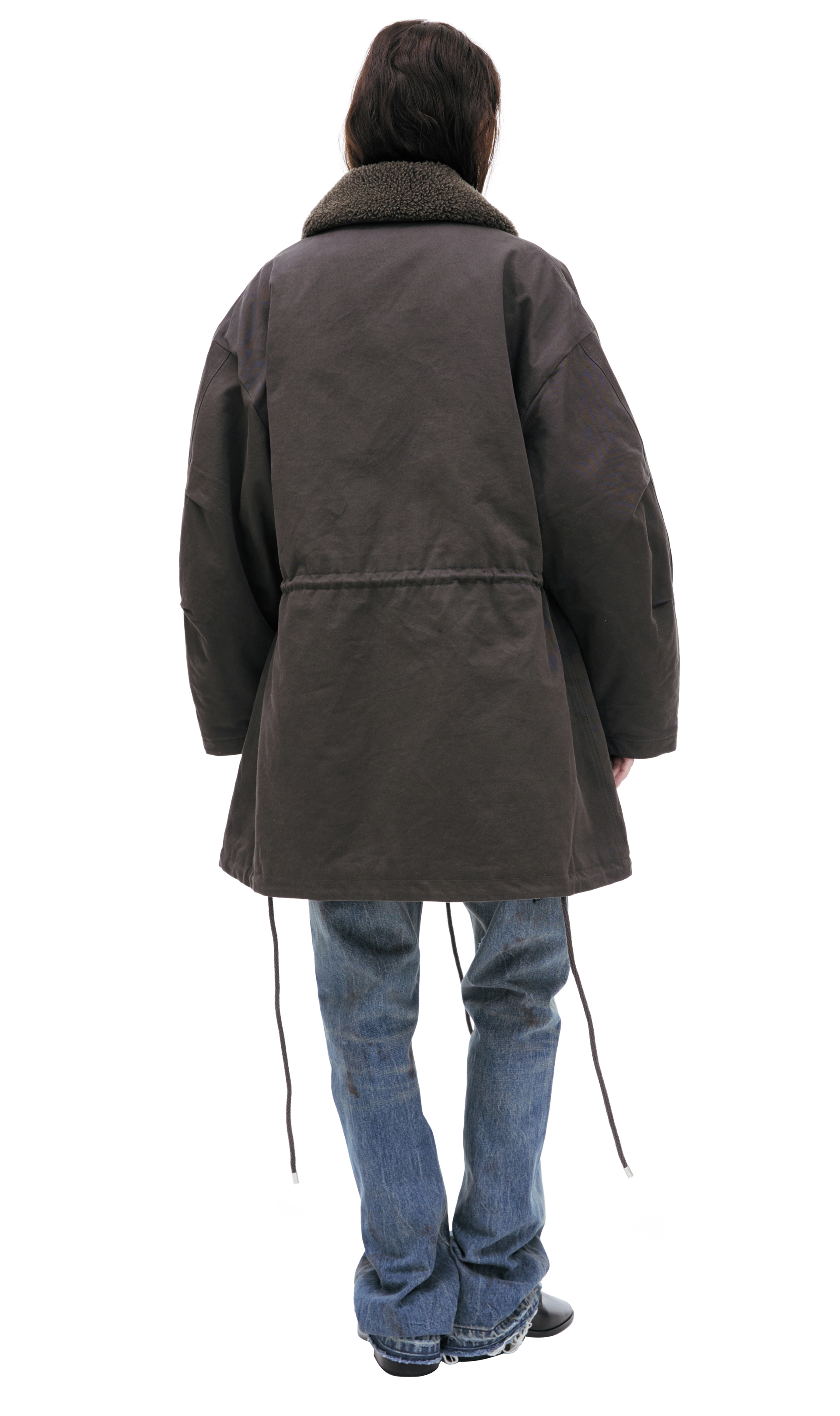 Enfants Riches Déprimés Парка с шерстяным воротом