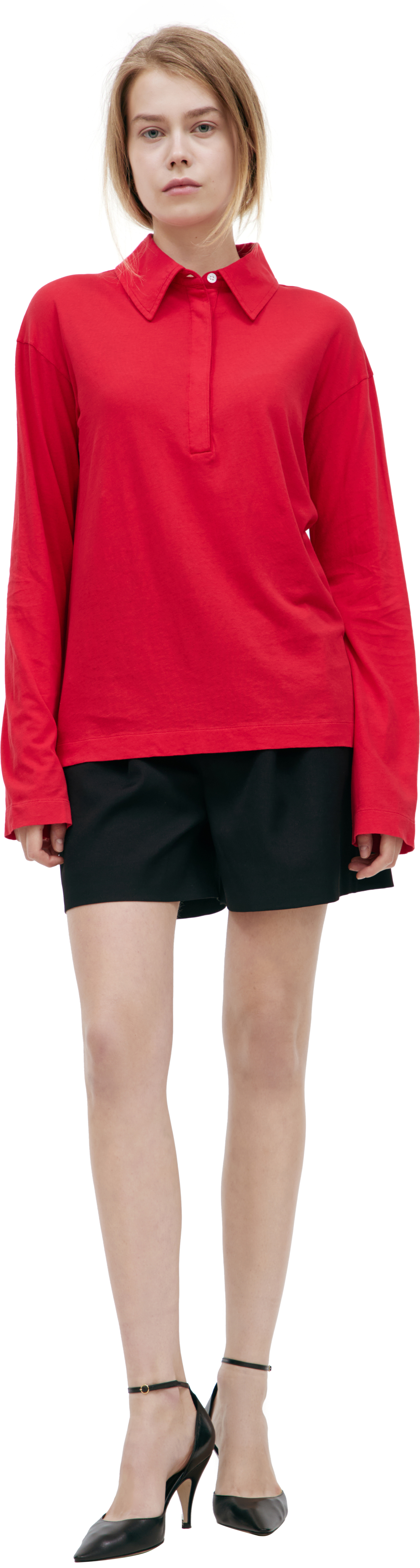 The Row Поло с длинным рукавом