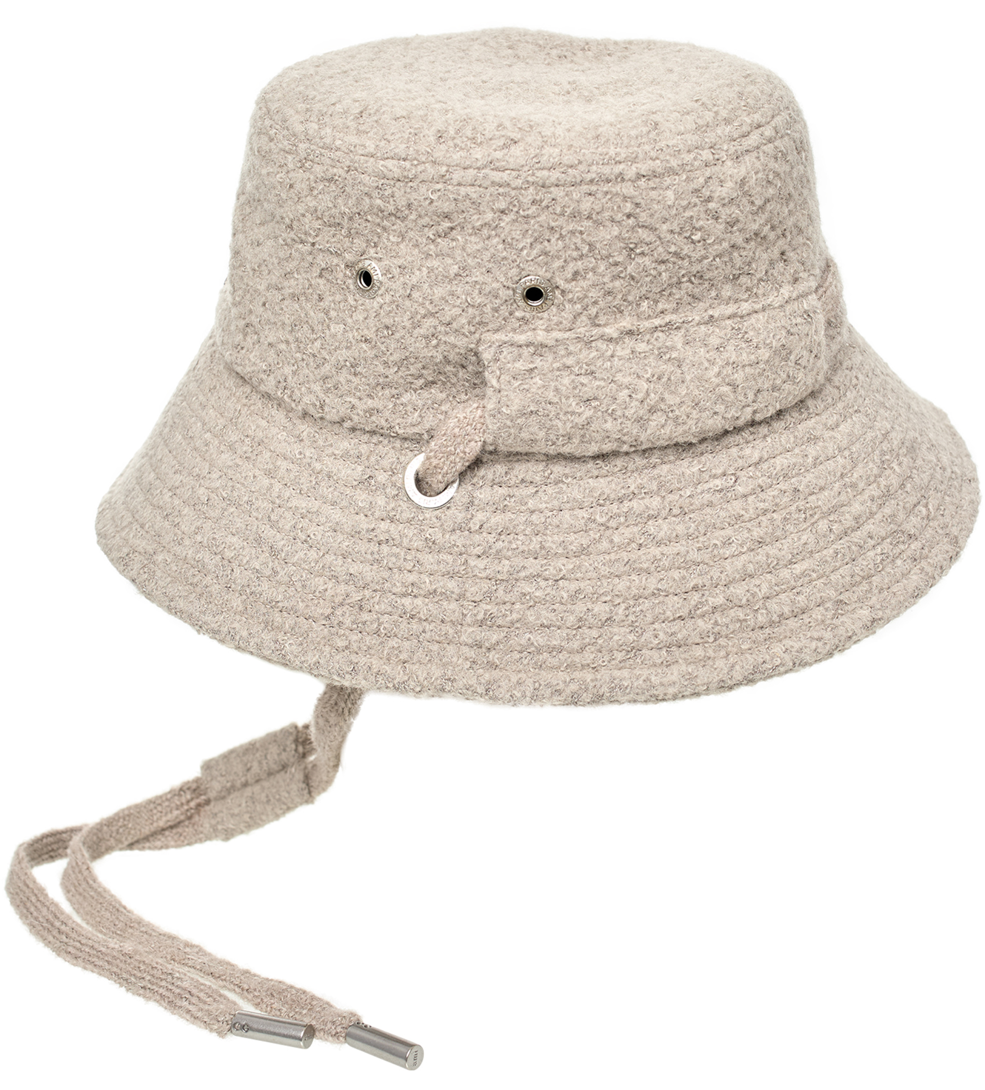 AMI PARIS Бежевая панама из шерсти