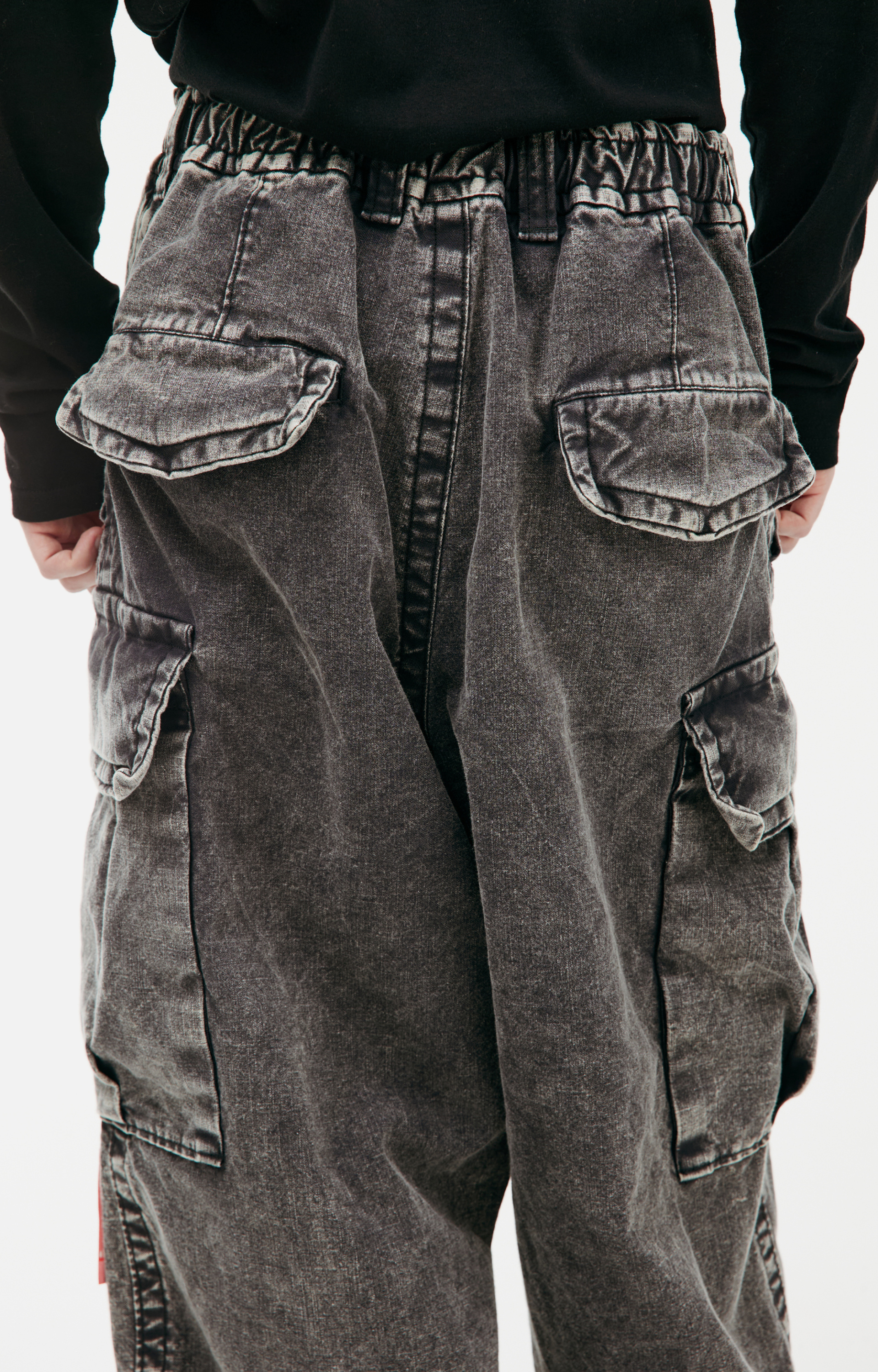 Maison Mihara Yasuhiro Джинсы карго с логотипом