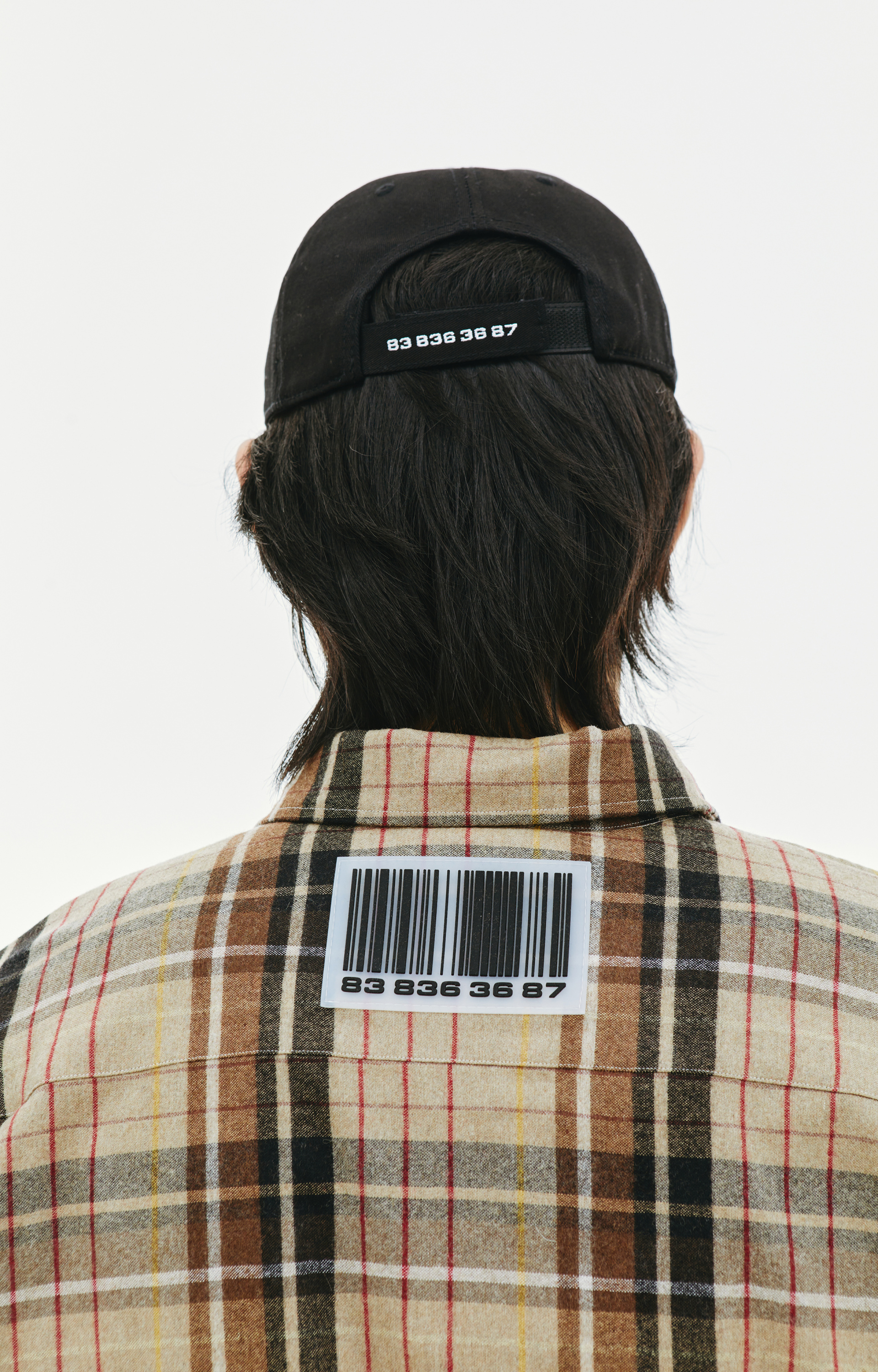 VTMNTS Рубашка Barcode в клетку