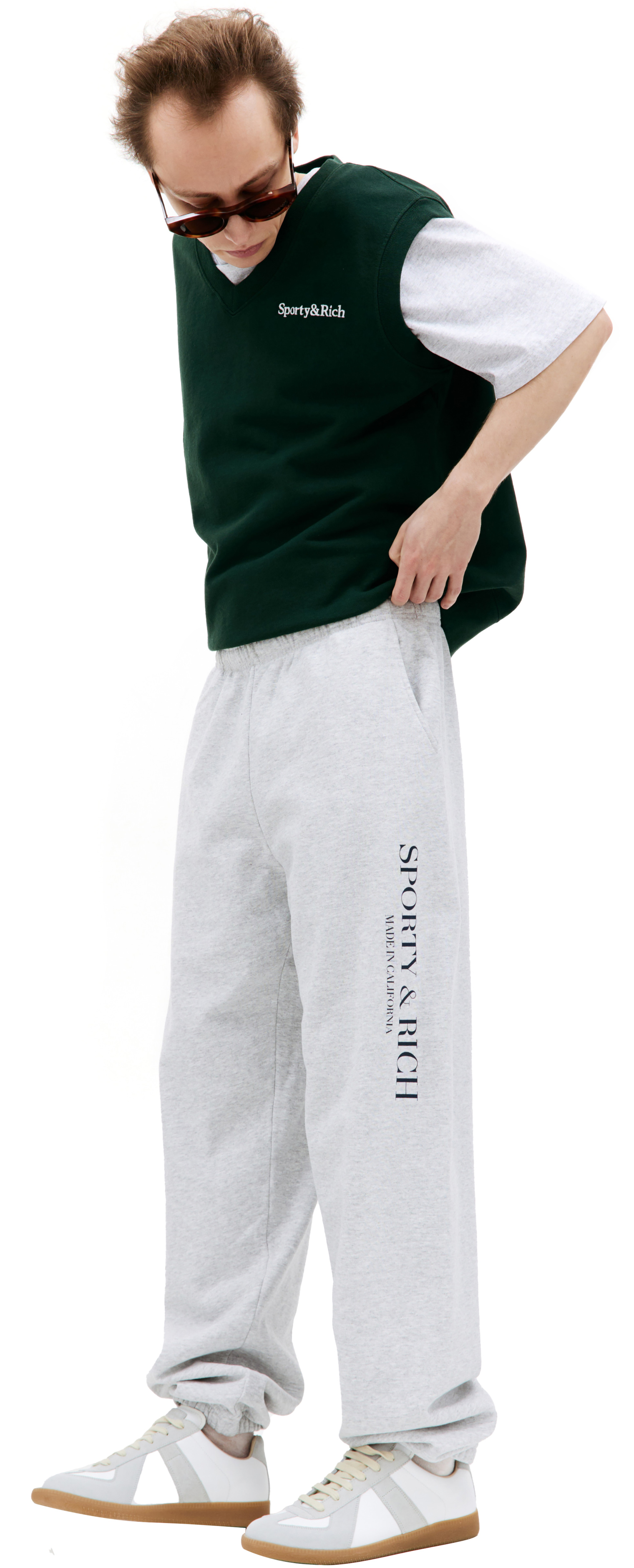 SPORTY & RICH Спортивные брюки с логотипом