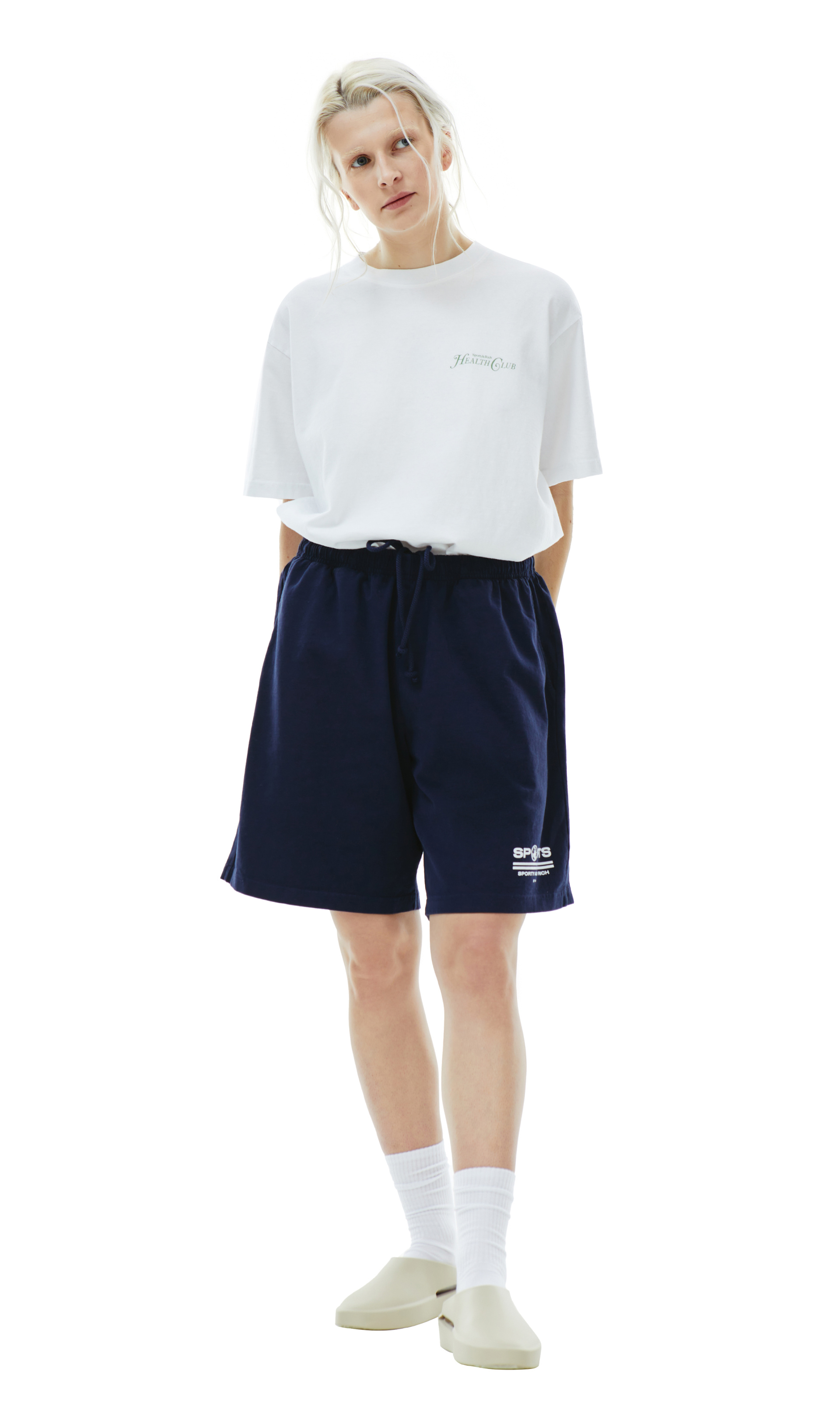 SPORTY & RICH Белая футболка Rizzoli