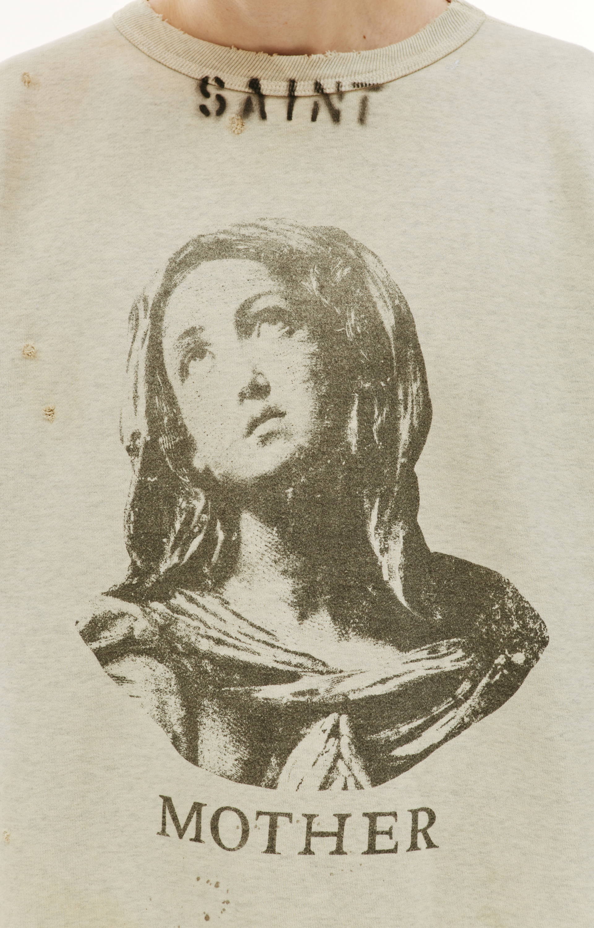 Saint Michael Cвитшот с принтом Mother