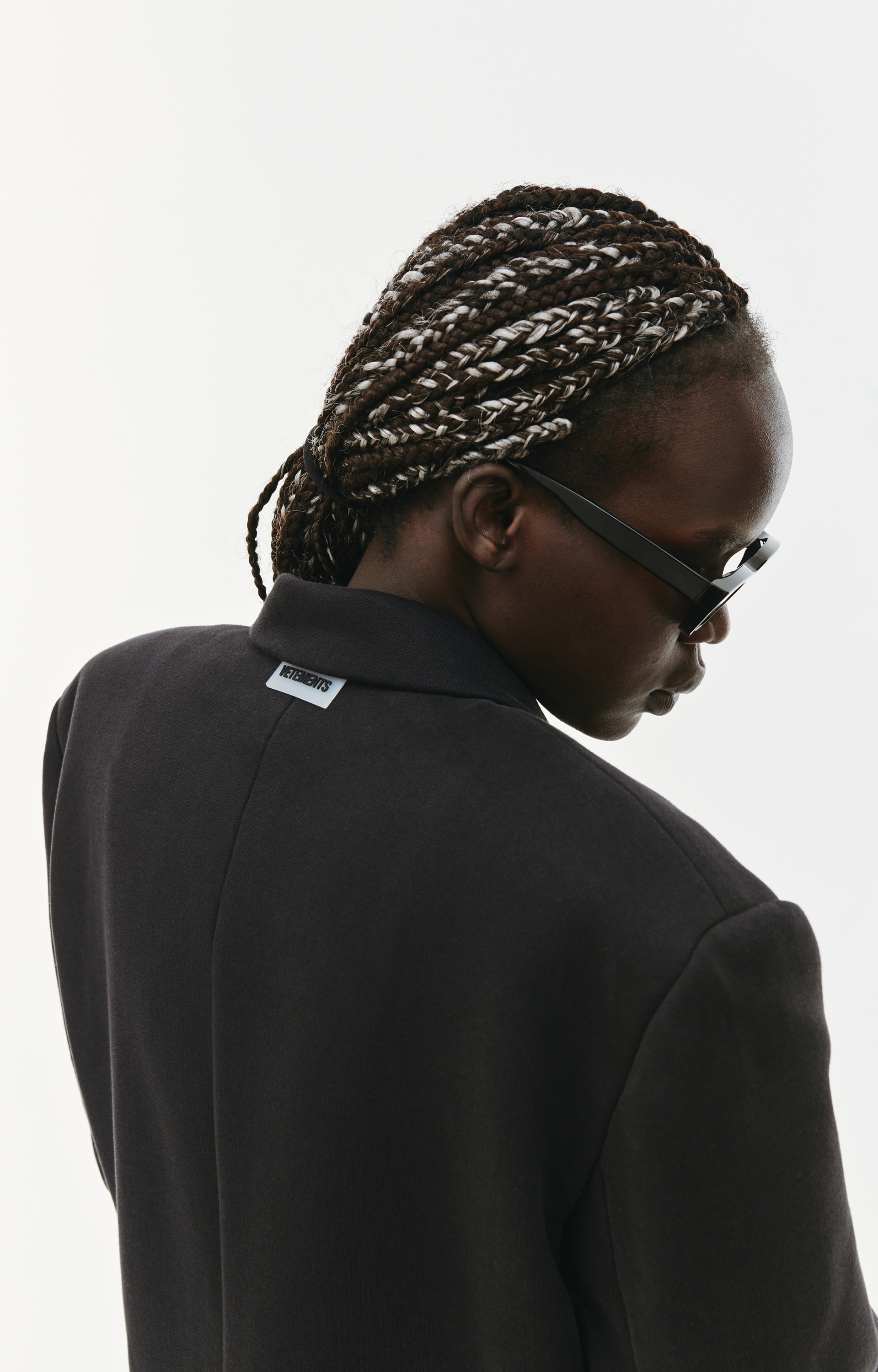 VETEMENTS Оверсайз пиджак с эффектом тай дай