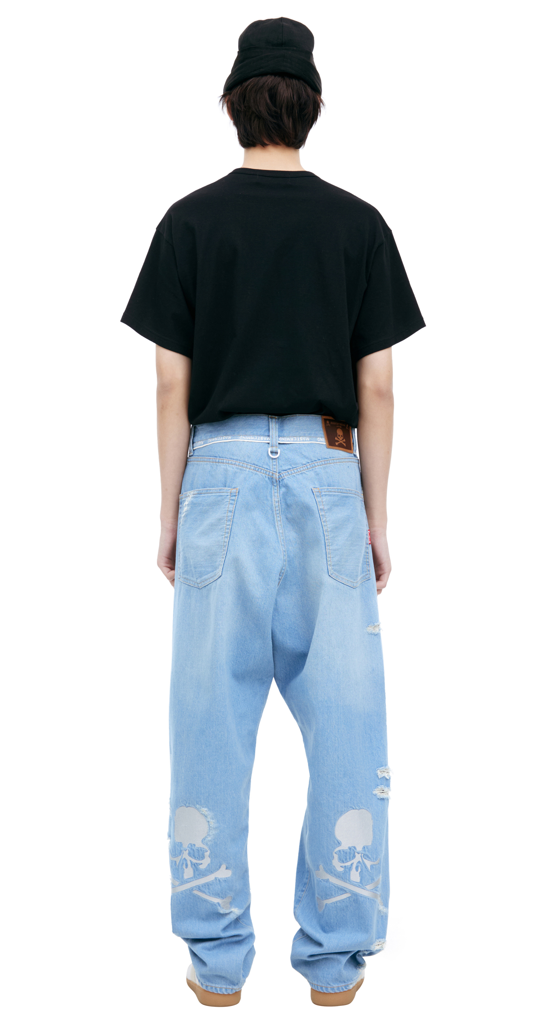 Mastermind WORLD Голубые джинсы с лампасами