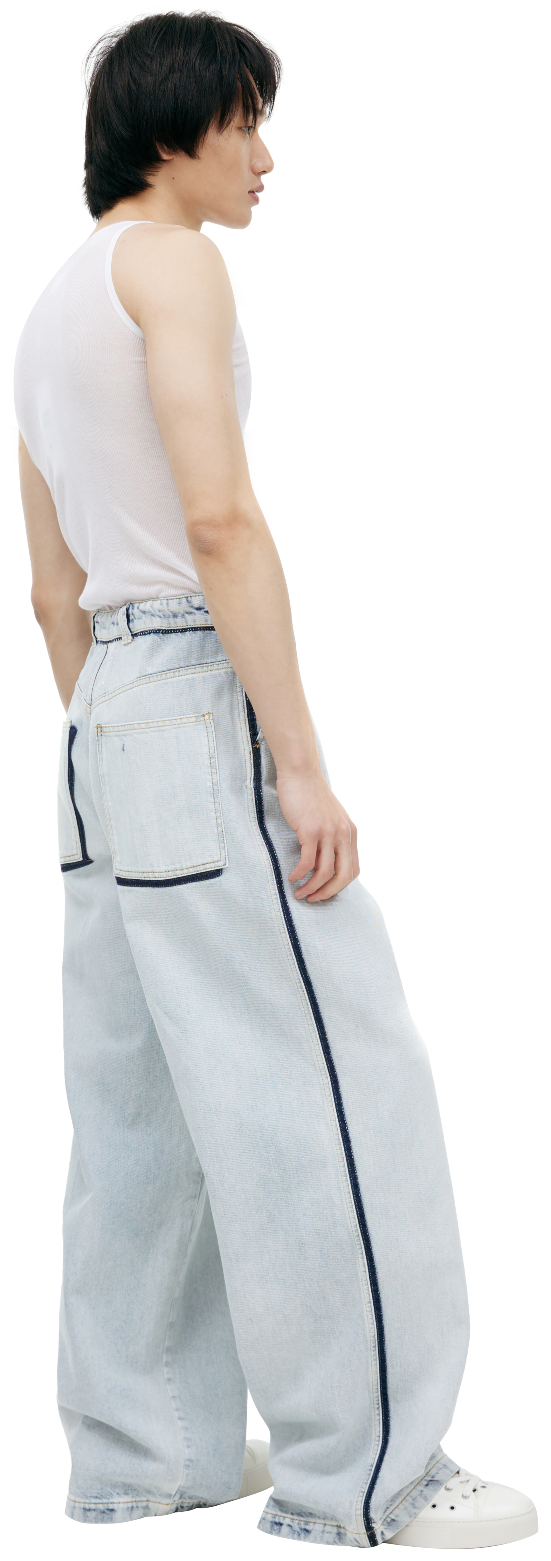 Maison Margiela Джинсы с контрастной строчкой