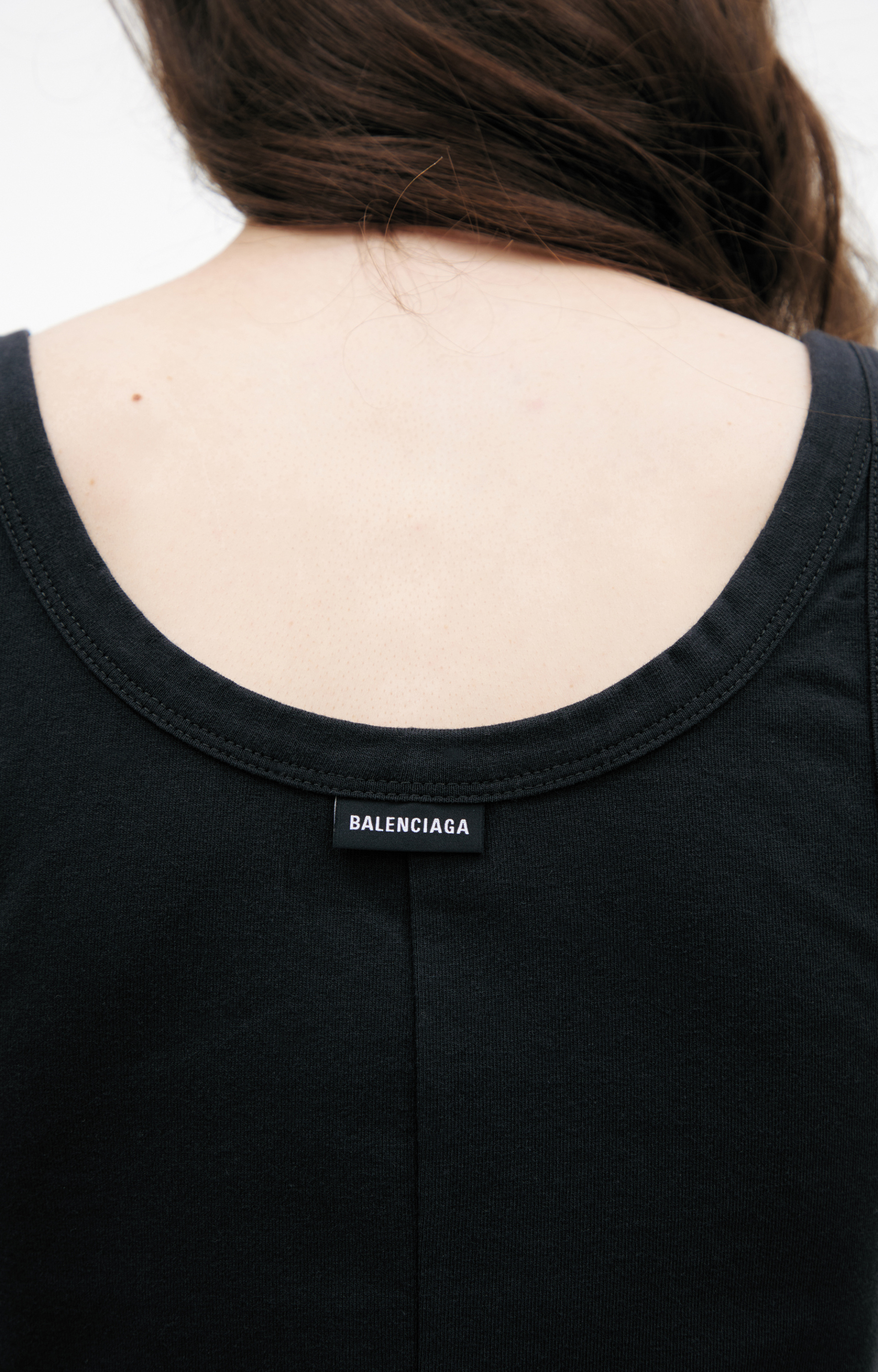 Balenciaga Черное платье миди