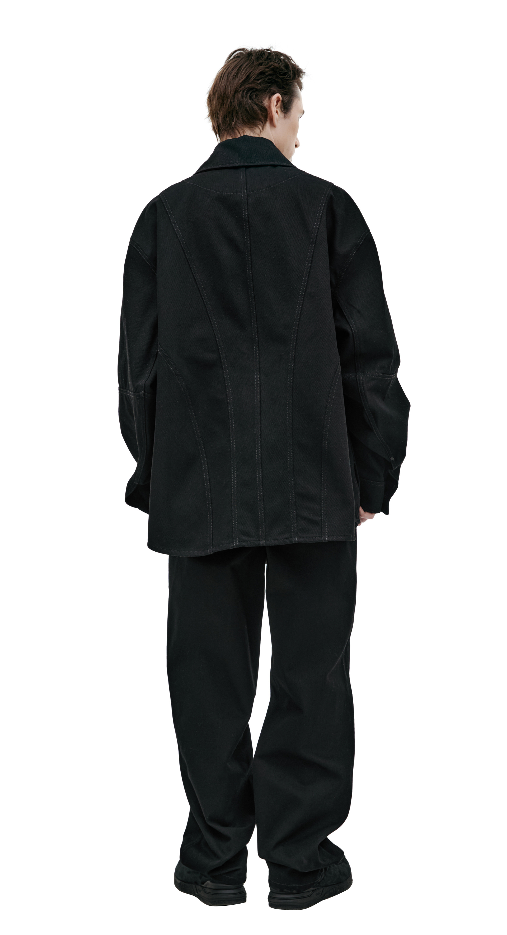 LOUIS GABRIEL NOUCHI Джинсовая куртка с фигурными швами