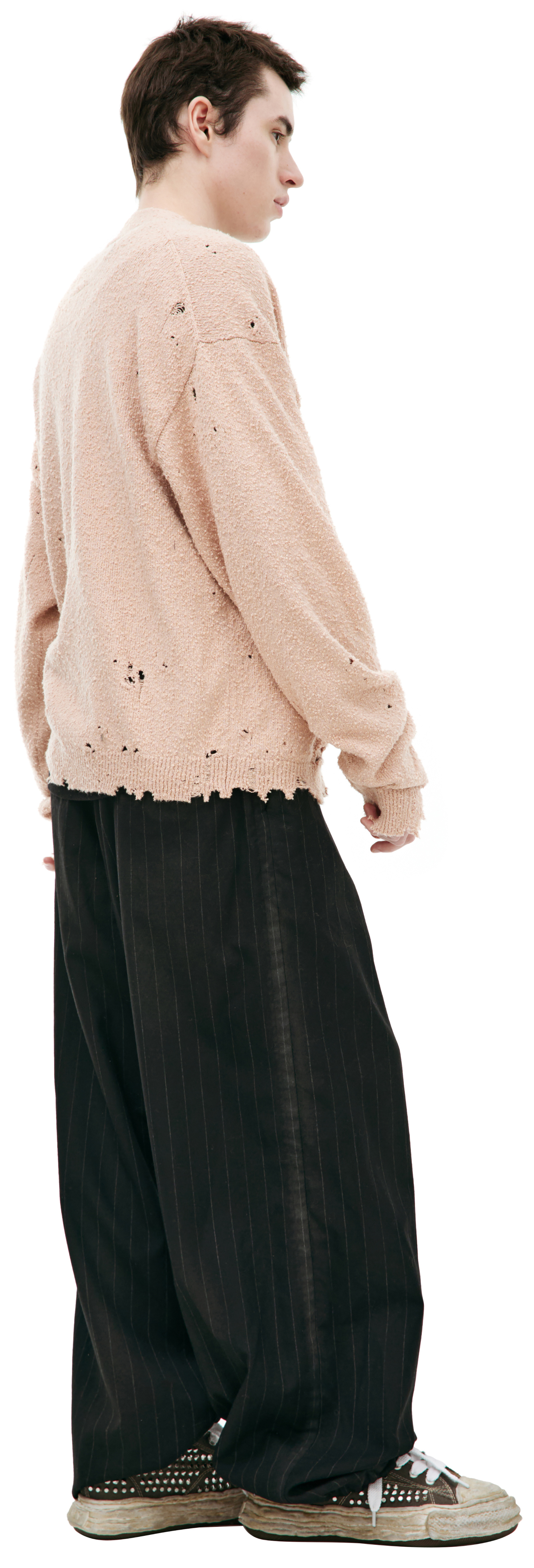 Maison Mihara Yasuhiro Вязаный кардиган с вышивкой