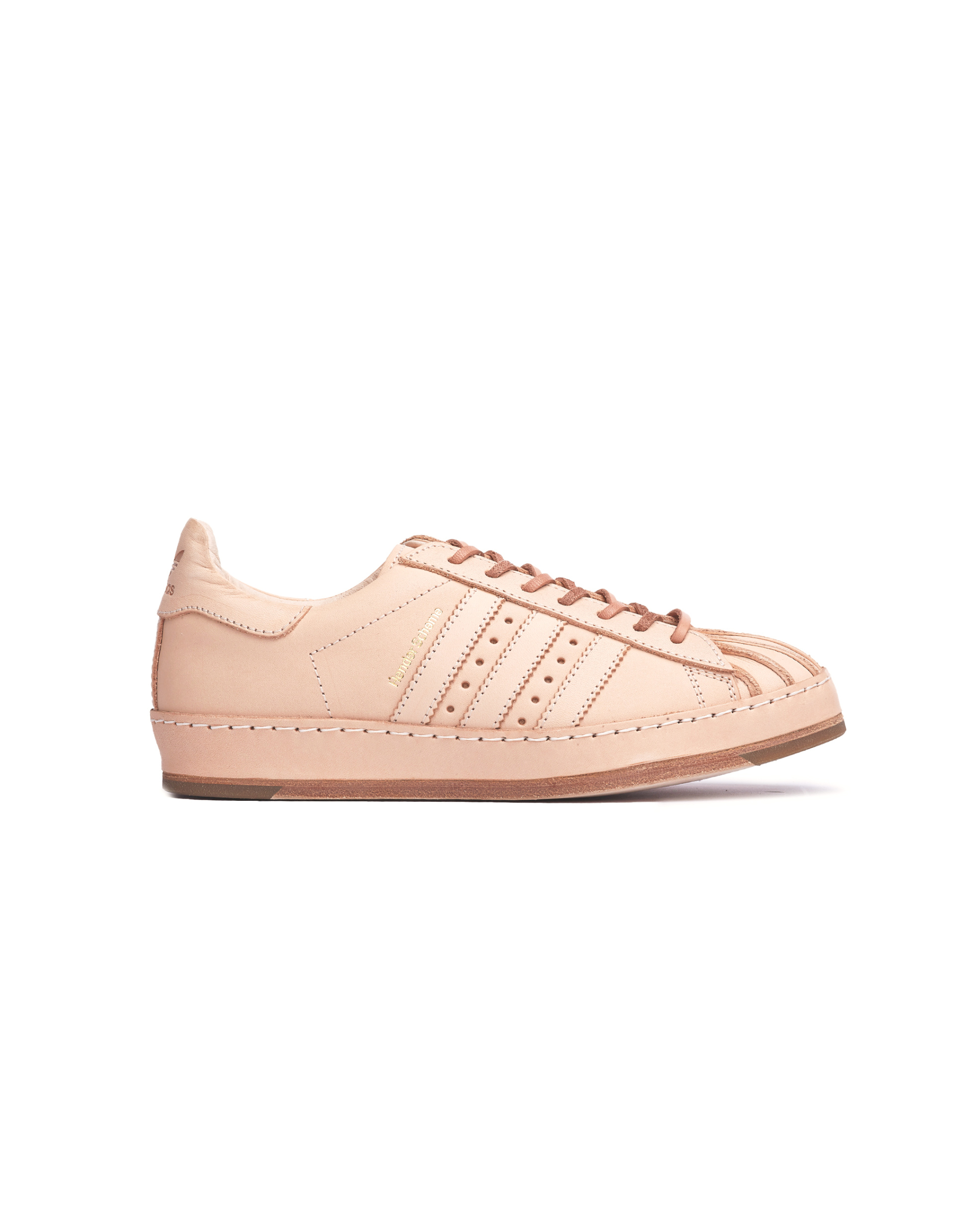 Hender Scheme Бежевые кожаные кроссовки adidas Superstar